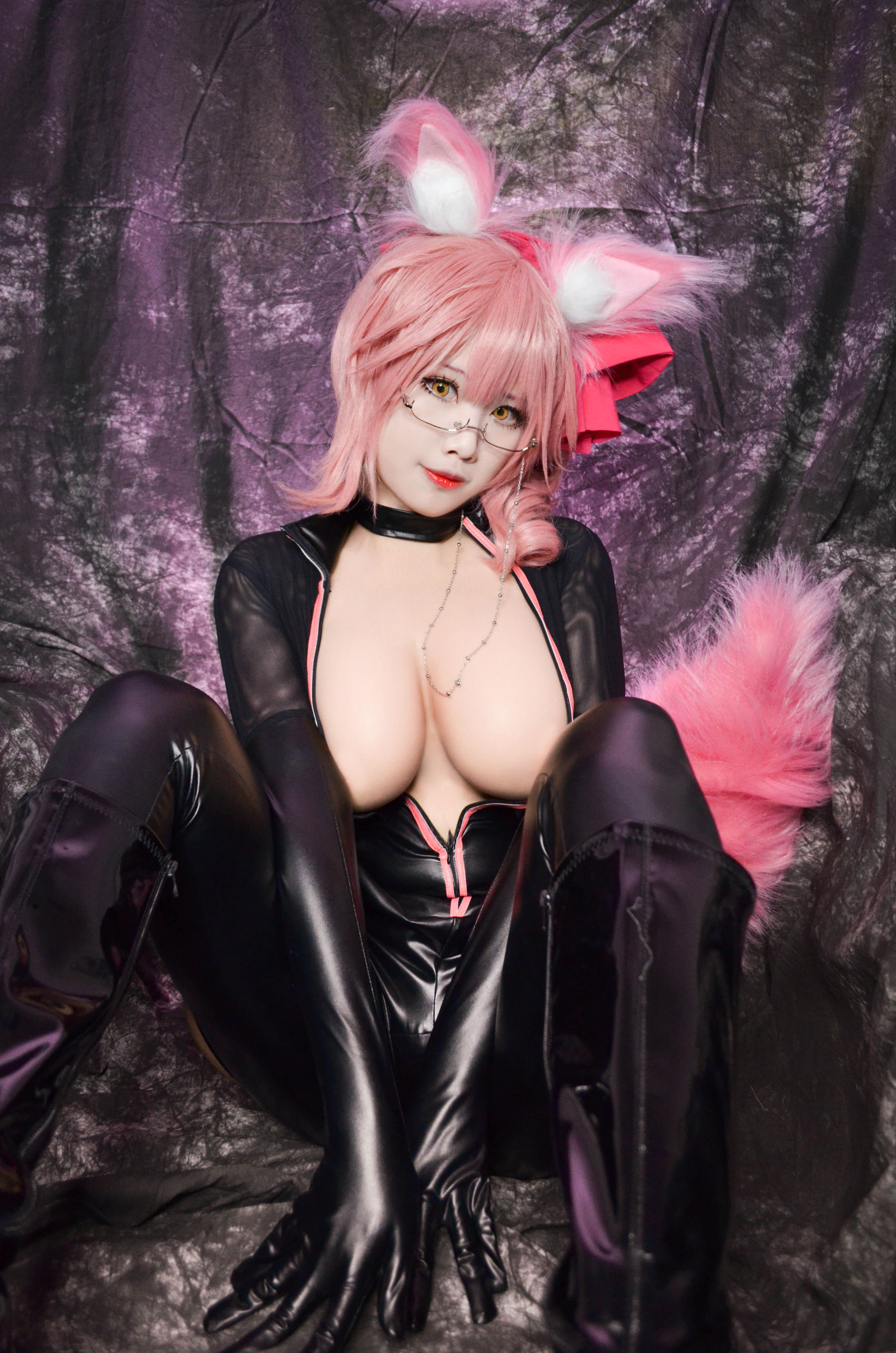 [Cosplay写真] Coser萱-KaYa - 玉藻前 皮衣Ver