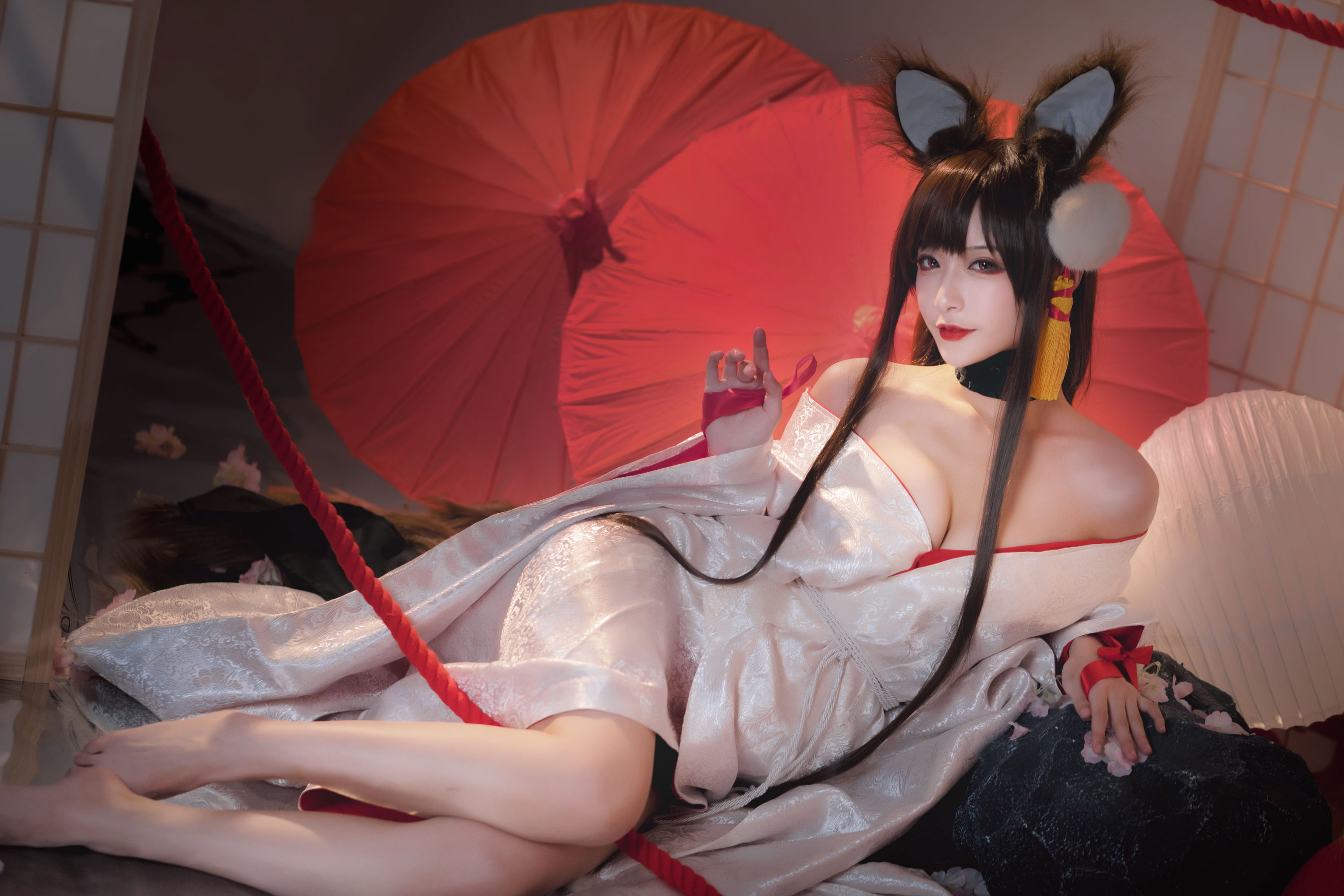 [Cosplay写真] 动漫博主铁板烧鬼舞w - 赤城
