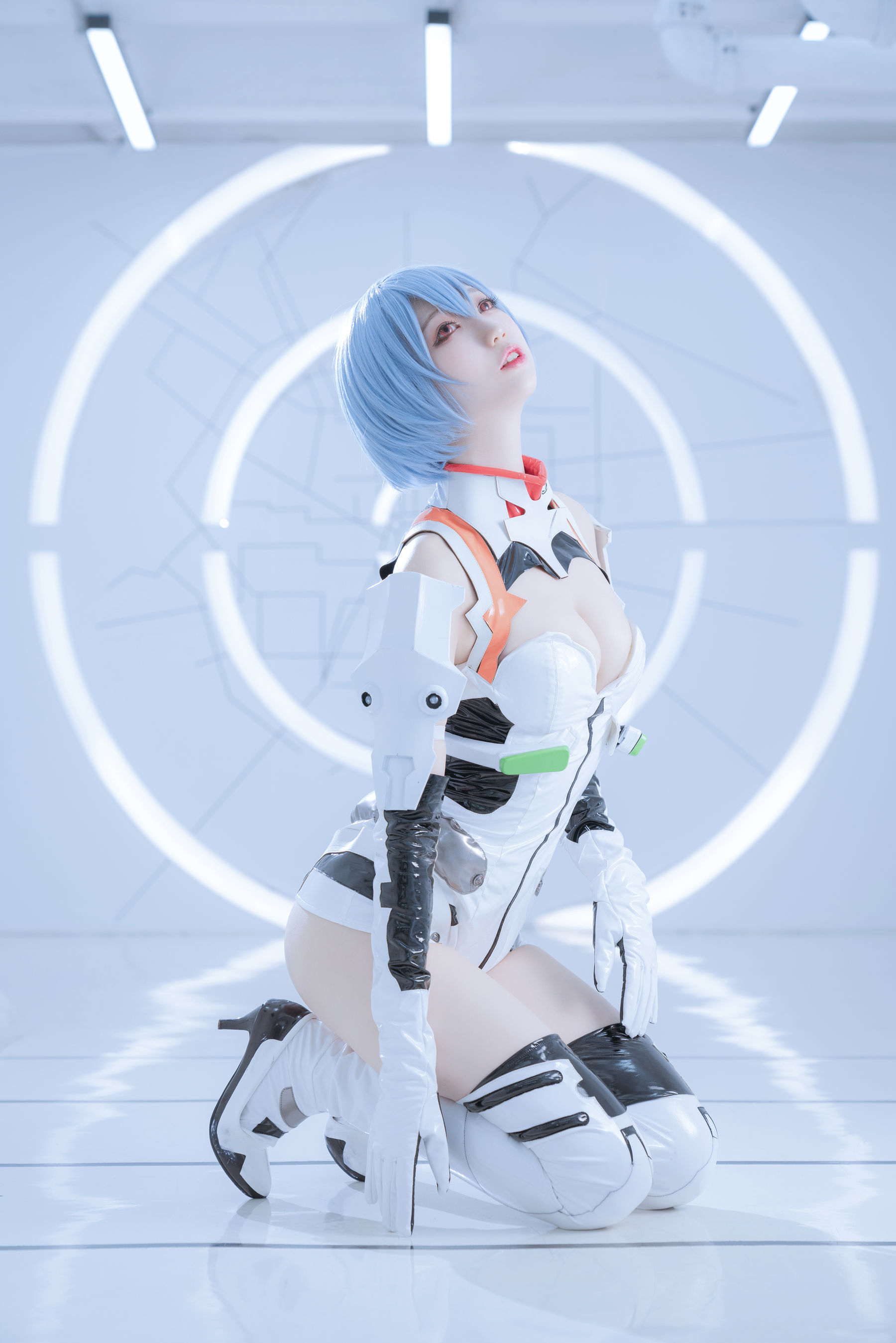 [Cosplay写真] 周叽是可爱兔兔 - 绫波丽 白战