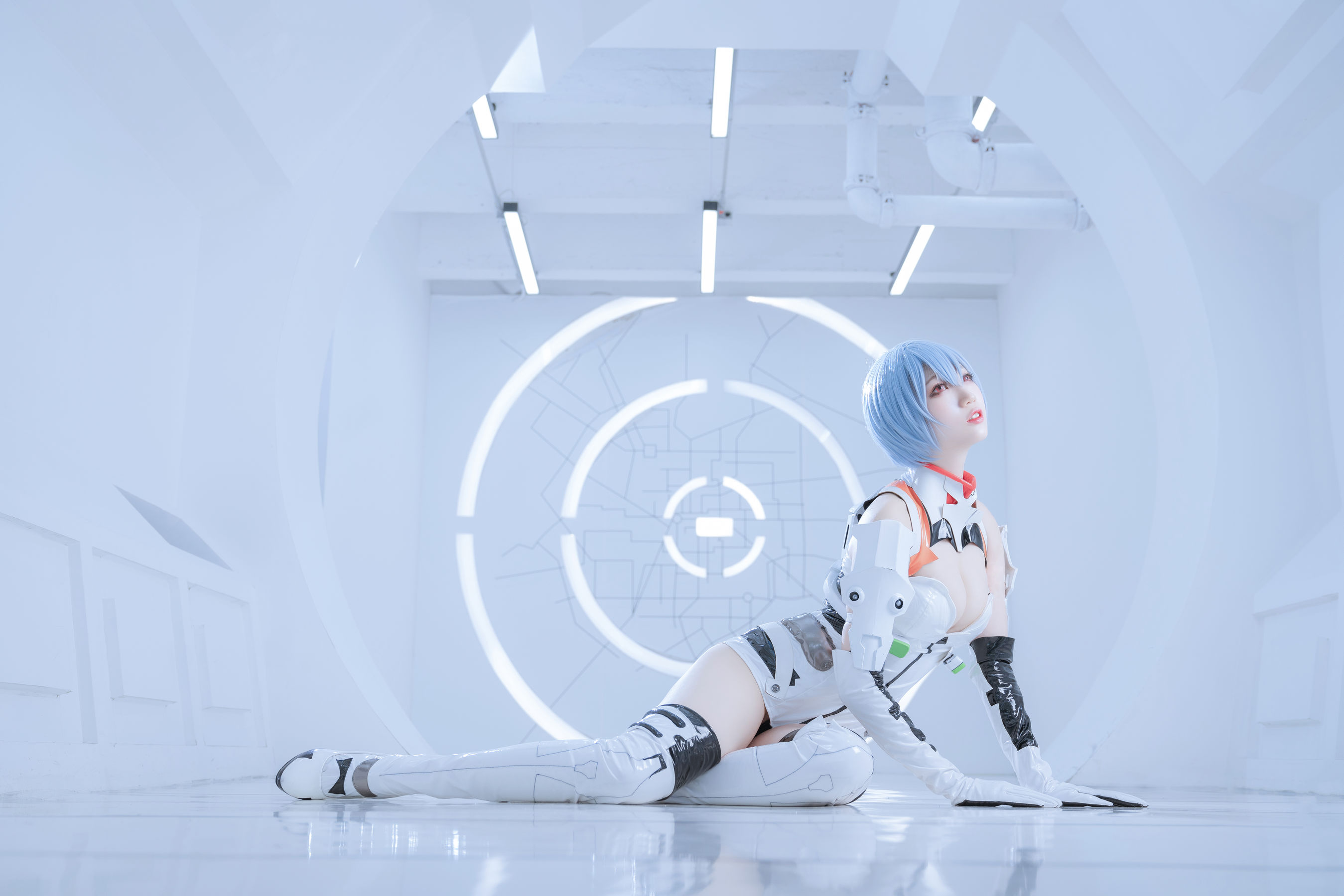 [Cosplay写真] 周叽是可爱兔兔 - 绫波丽 白战