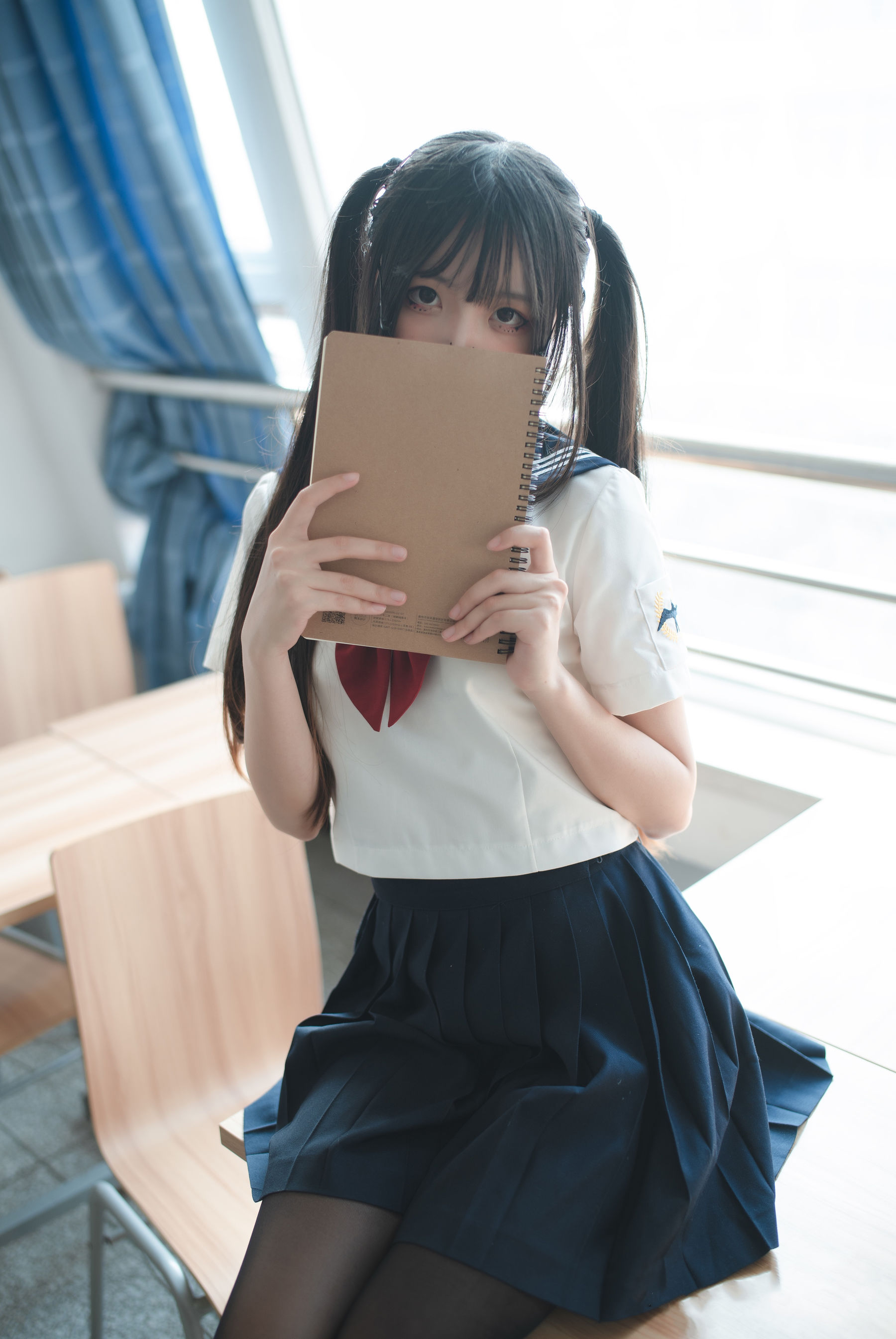 [Cosplay写真] 清纯少女五更百鬼 - 要一起学习吗