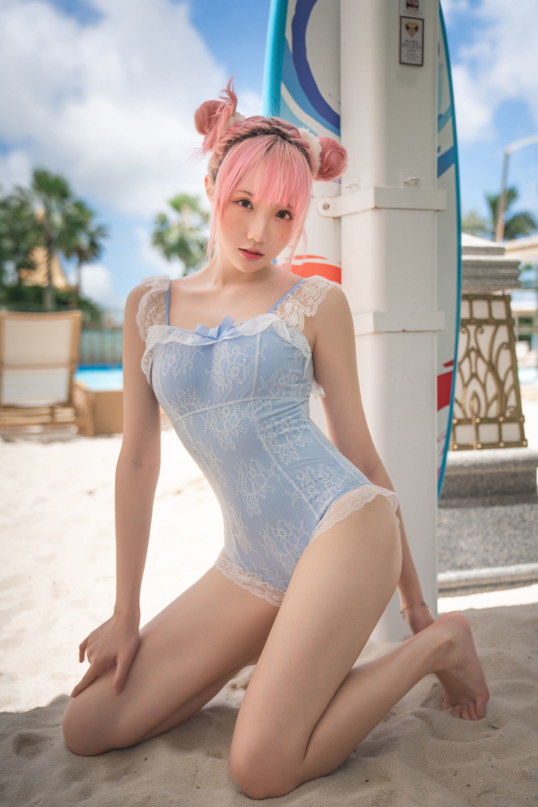 [网红COSER] Coser瓜希酱福利 - 度假水着