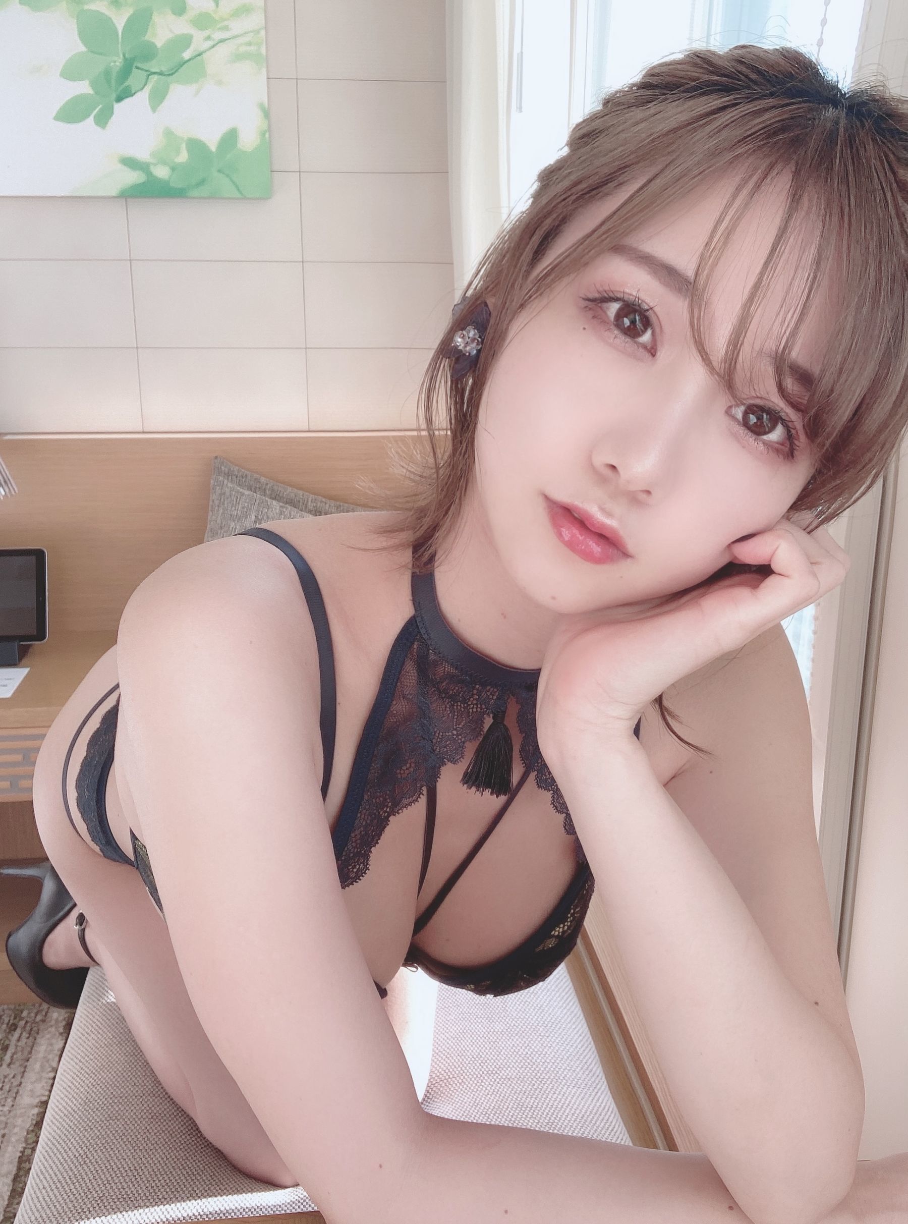 [网红COSER] 日本甜美COSERけんけん[fantia] 2020.09 謎紐ランジェリー