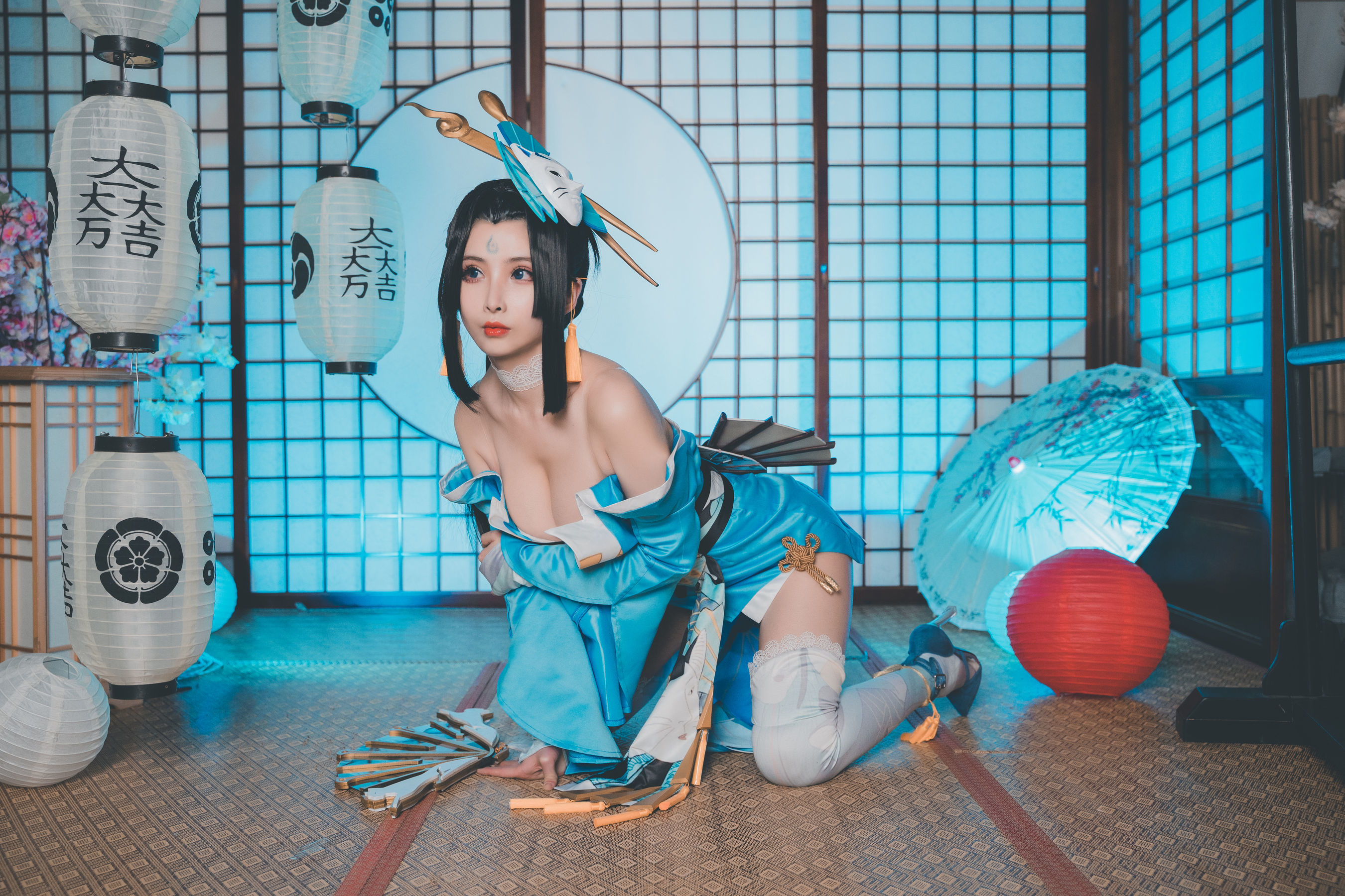 [网红COSER] COS福利rioko凉凉子 - 不知火舞魅语