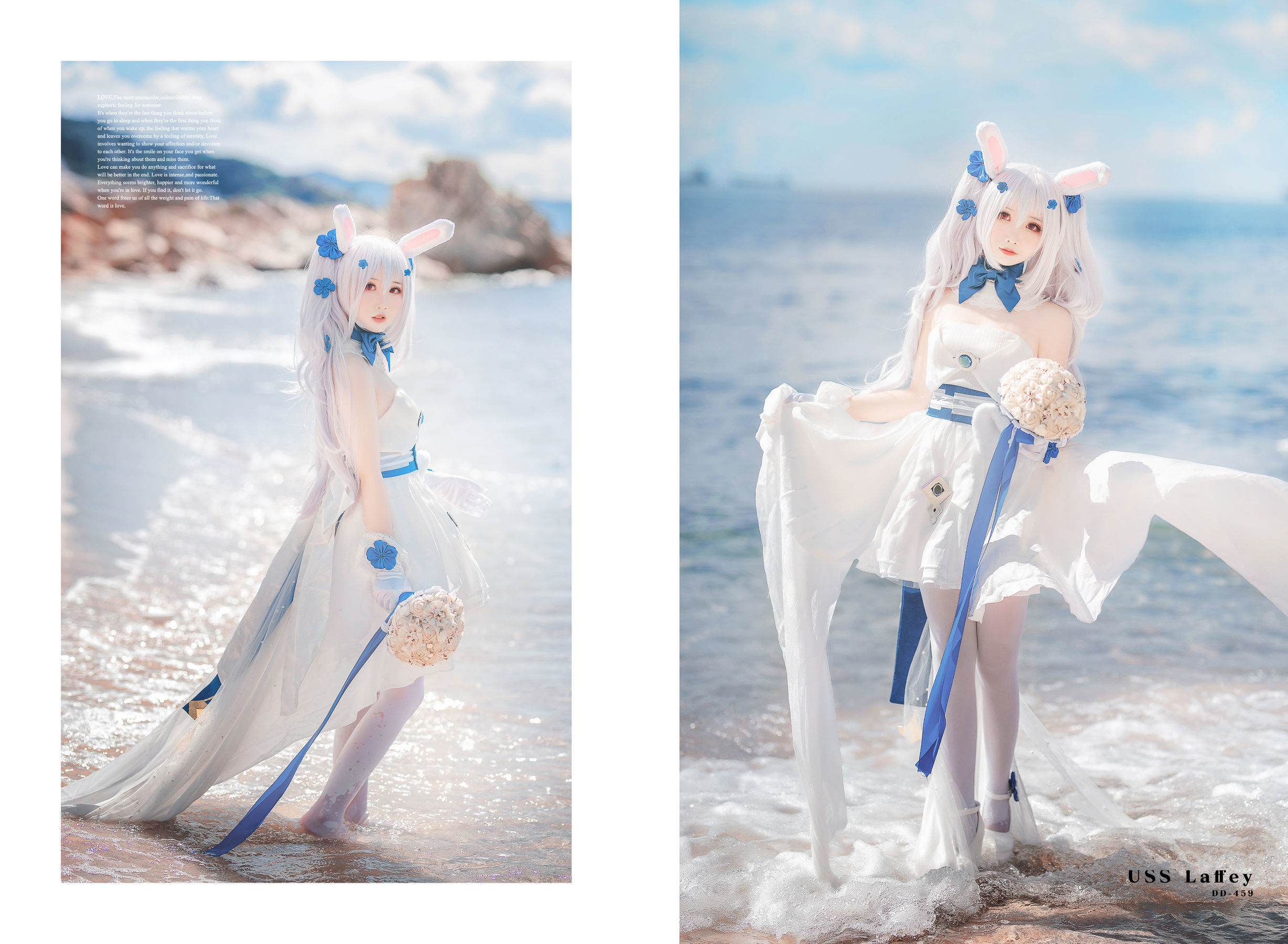 [网红COSER] 可爱人气Coser面饼仙儿 - 拉菲婚纱