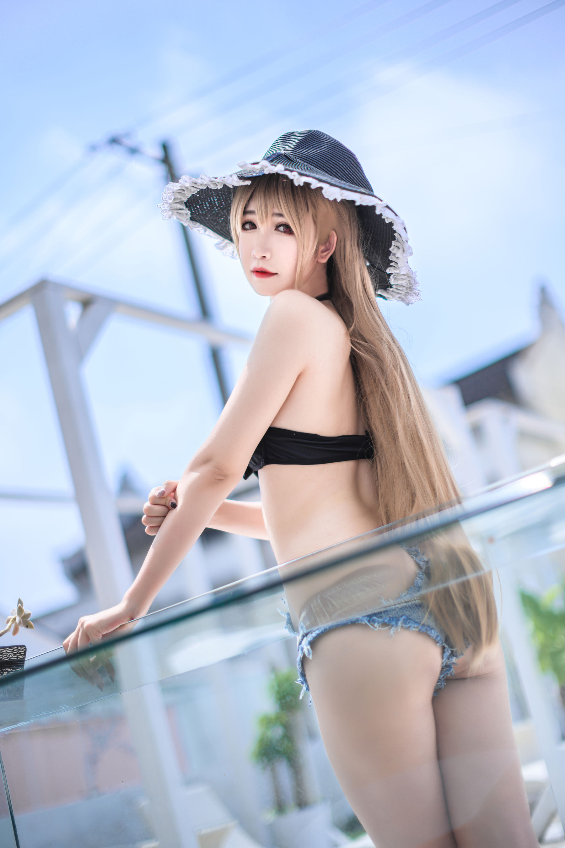 [Cosplay] 动漫博主阮邑_Fairy - 让巴尔泳装
