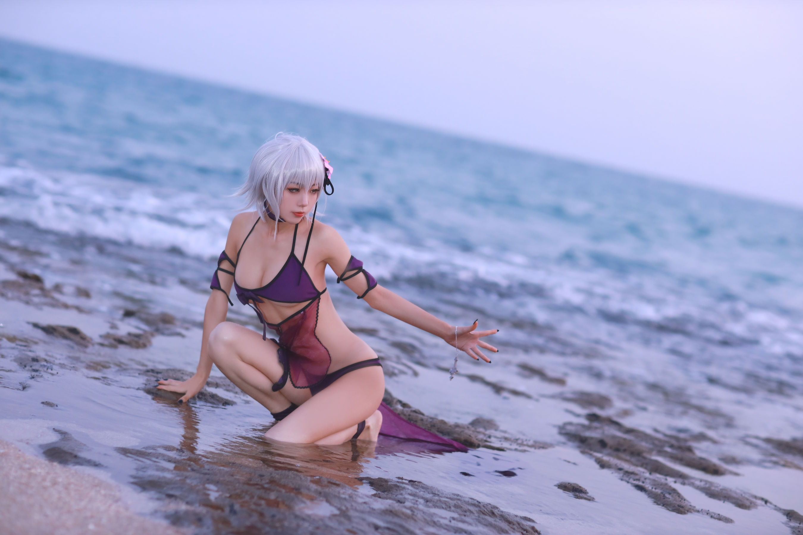 [Cosplay] 动漫博主水淼aqua - 贞德泳装
