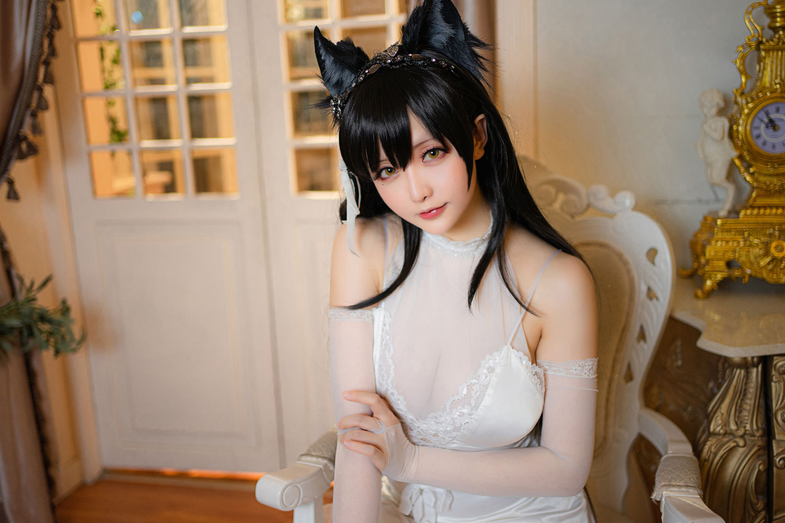 [Cosplay] Coser小姐姐星之迟迟 - 爱宕婚纱