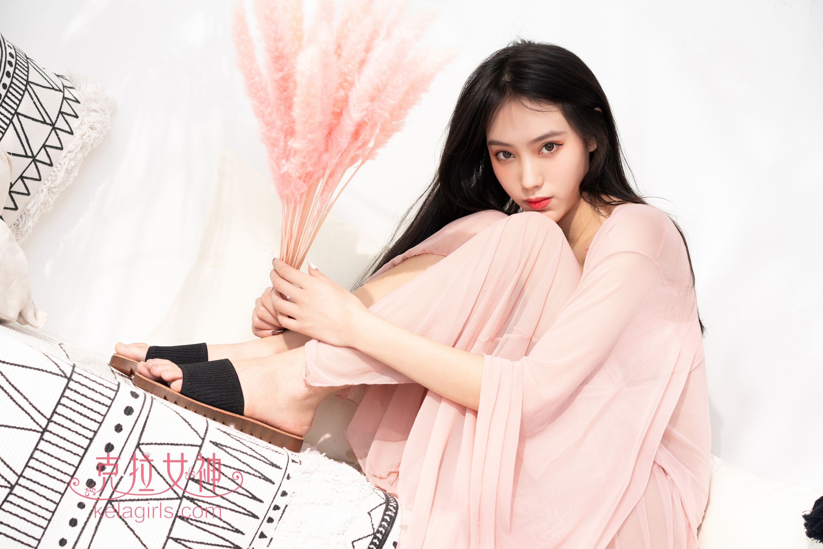 [克拉女神Kelagirls]  沫夕 一袭粉纱