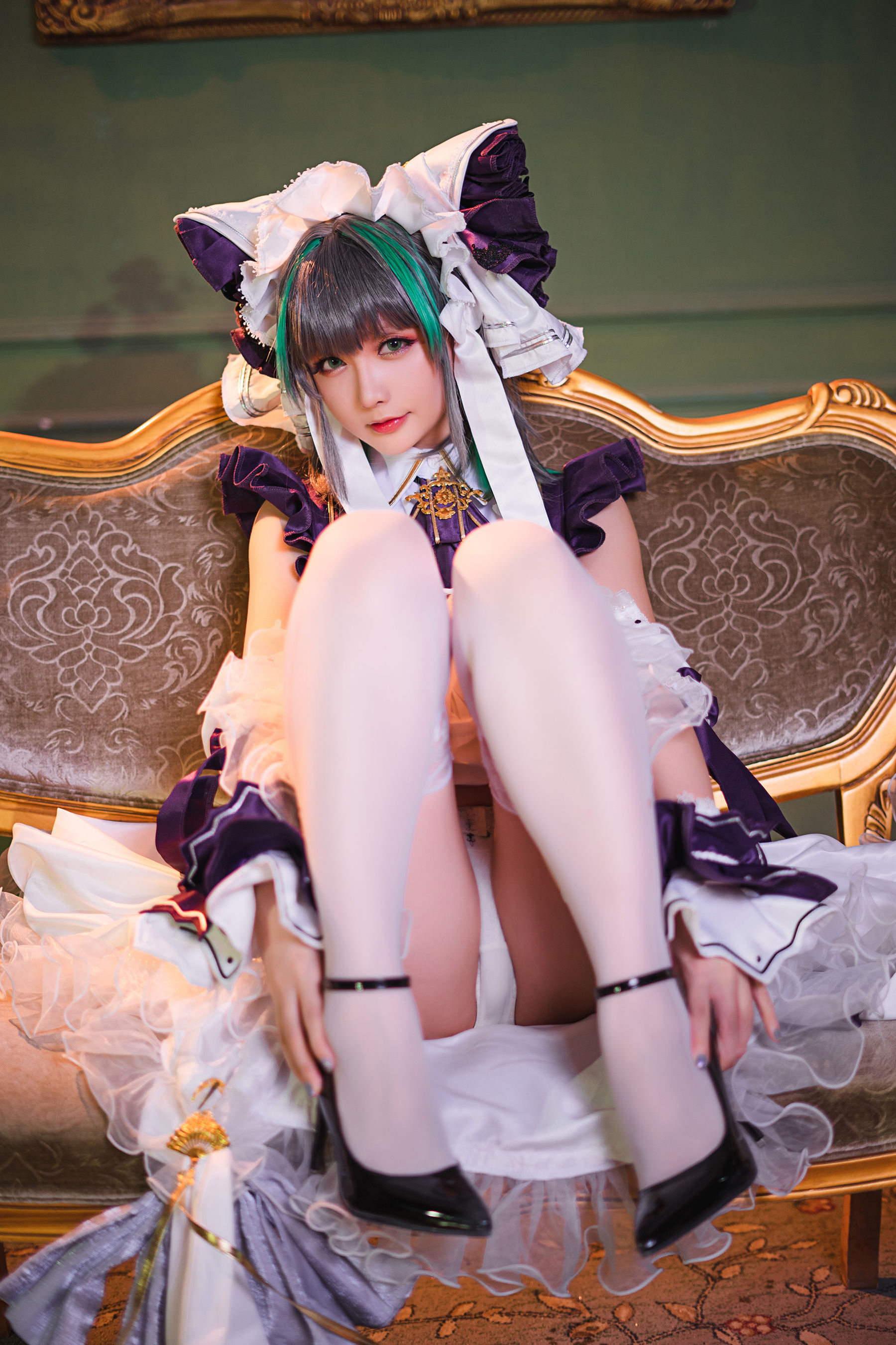 [COS福利] Coser小姐姐星之迟迟 - R-Maid《柴郡》