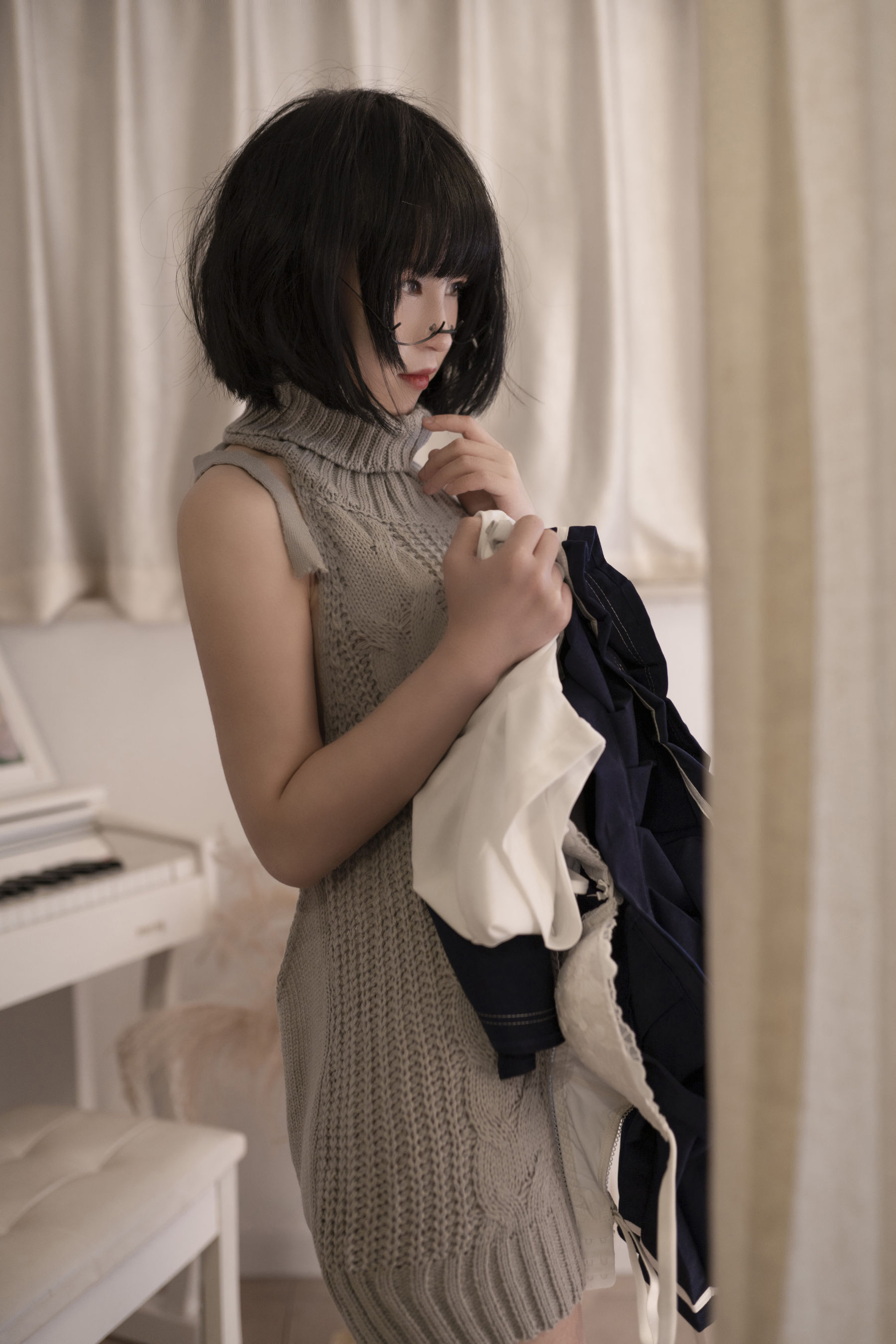 [COS福利] 美少女晕崽 - 维修洗衣机