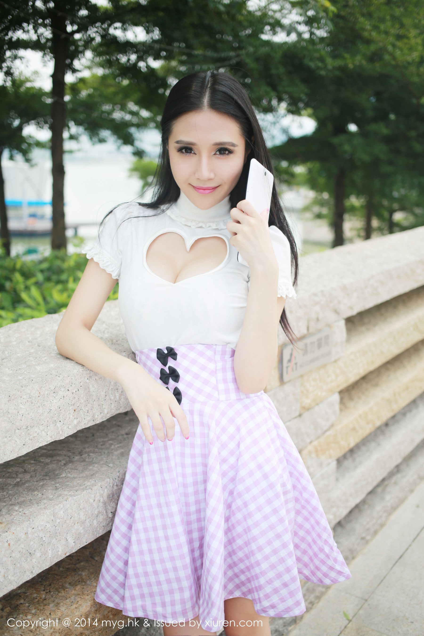 于大小姐AYU《街拍超短裙+可爱内衣》 [美媛馆MyGirl] Vol.018 