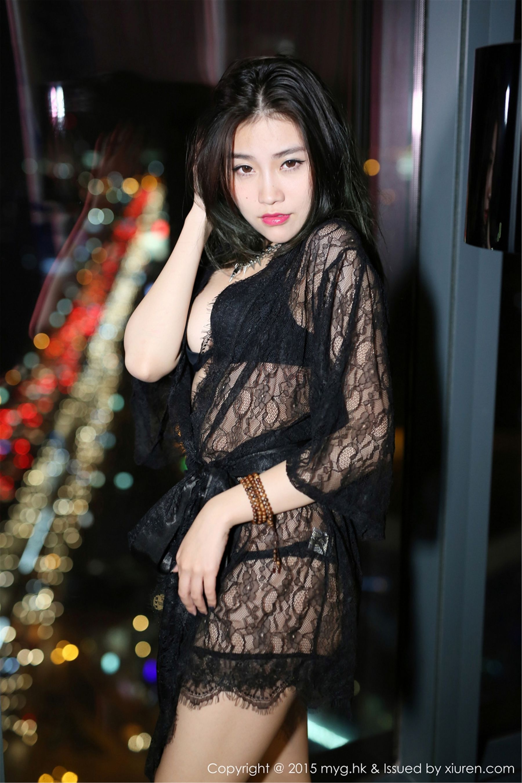 许诺Sabrina《泰国旅拍》性感内衣+圣诞装 [美媛馆MyGirl] Vol.090 