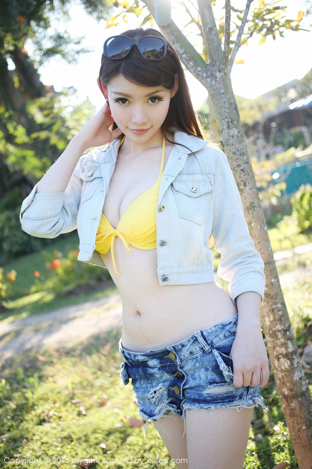 MARA醬《泰国清迈旅拍》牛仔热裤+唯美薄纱 [美媛馆MyGirl] Vol.094 
