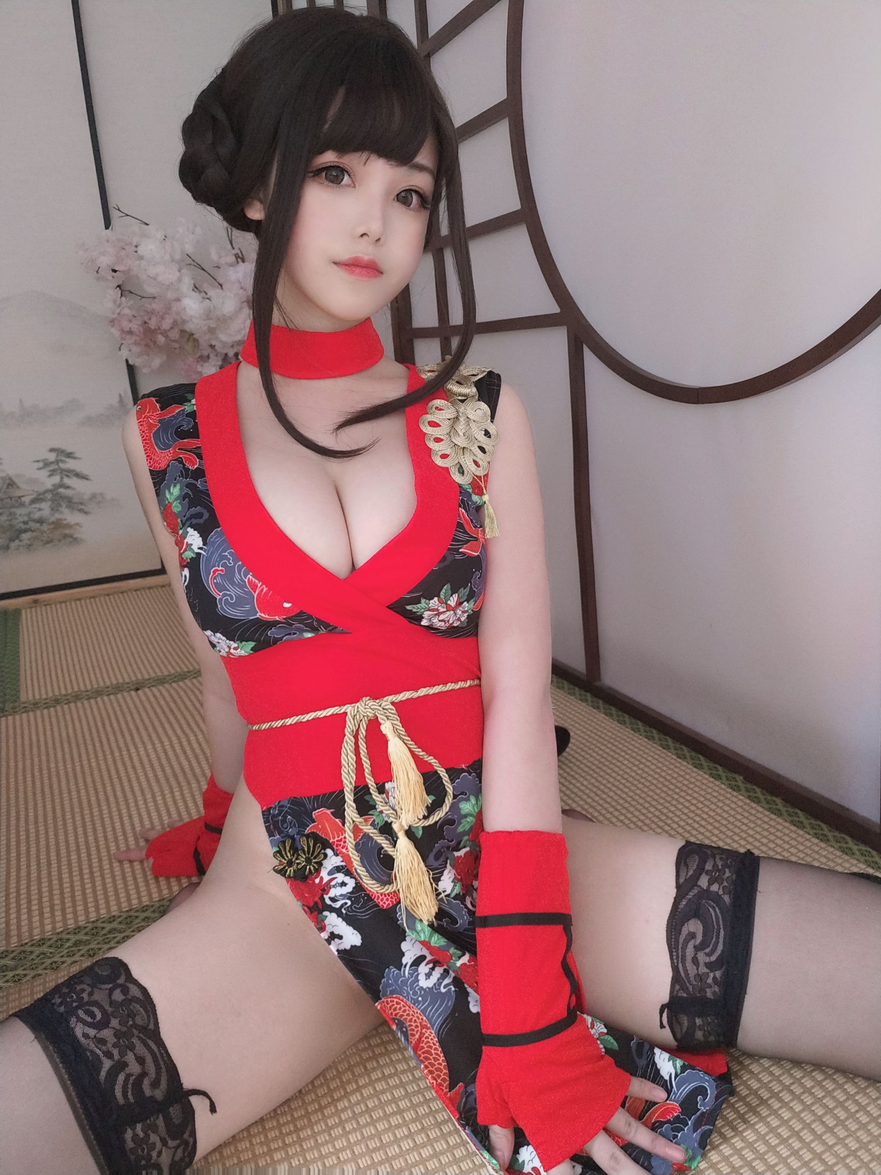 [COS福利] 萌系小姐姐蜜汁猫裘 - 红武士