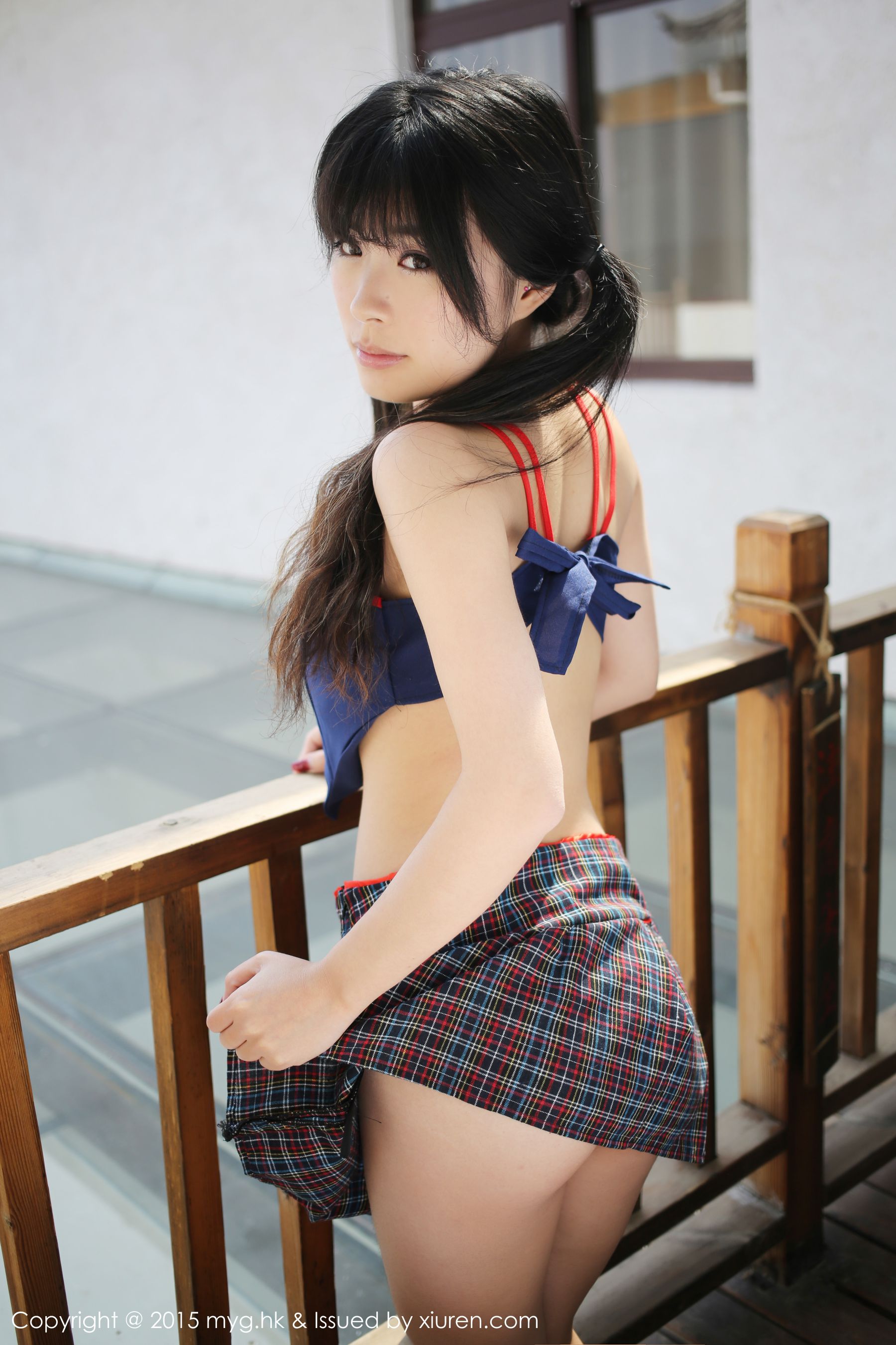 刘雪妮Verna《大理旅拍》内衣+英伦校服 [美媛馆MyGirl] Vol.108 
