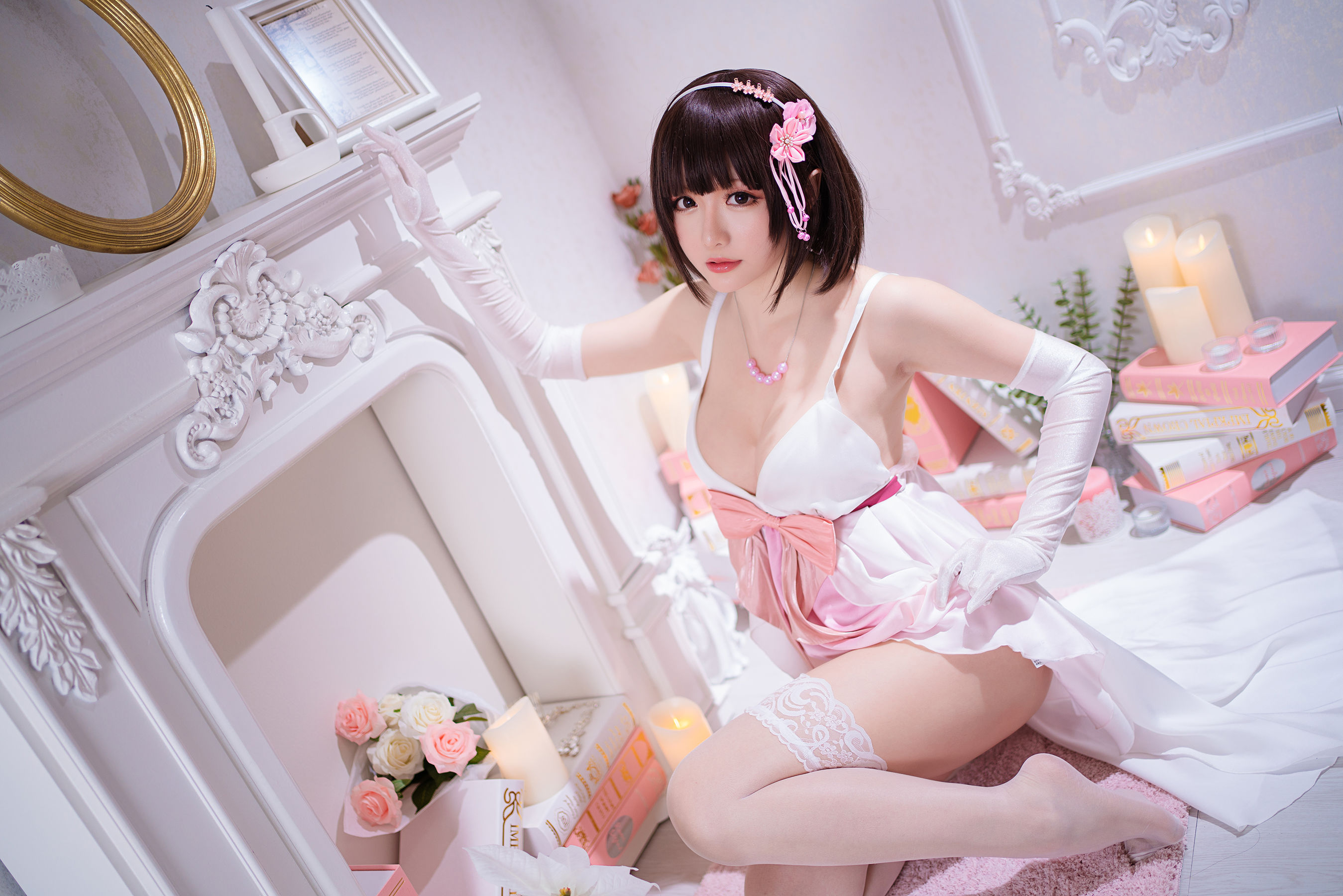 [COS福利] Coser小姐姐星之迟迟 - 加藤惠 特典礼服