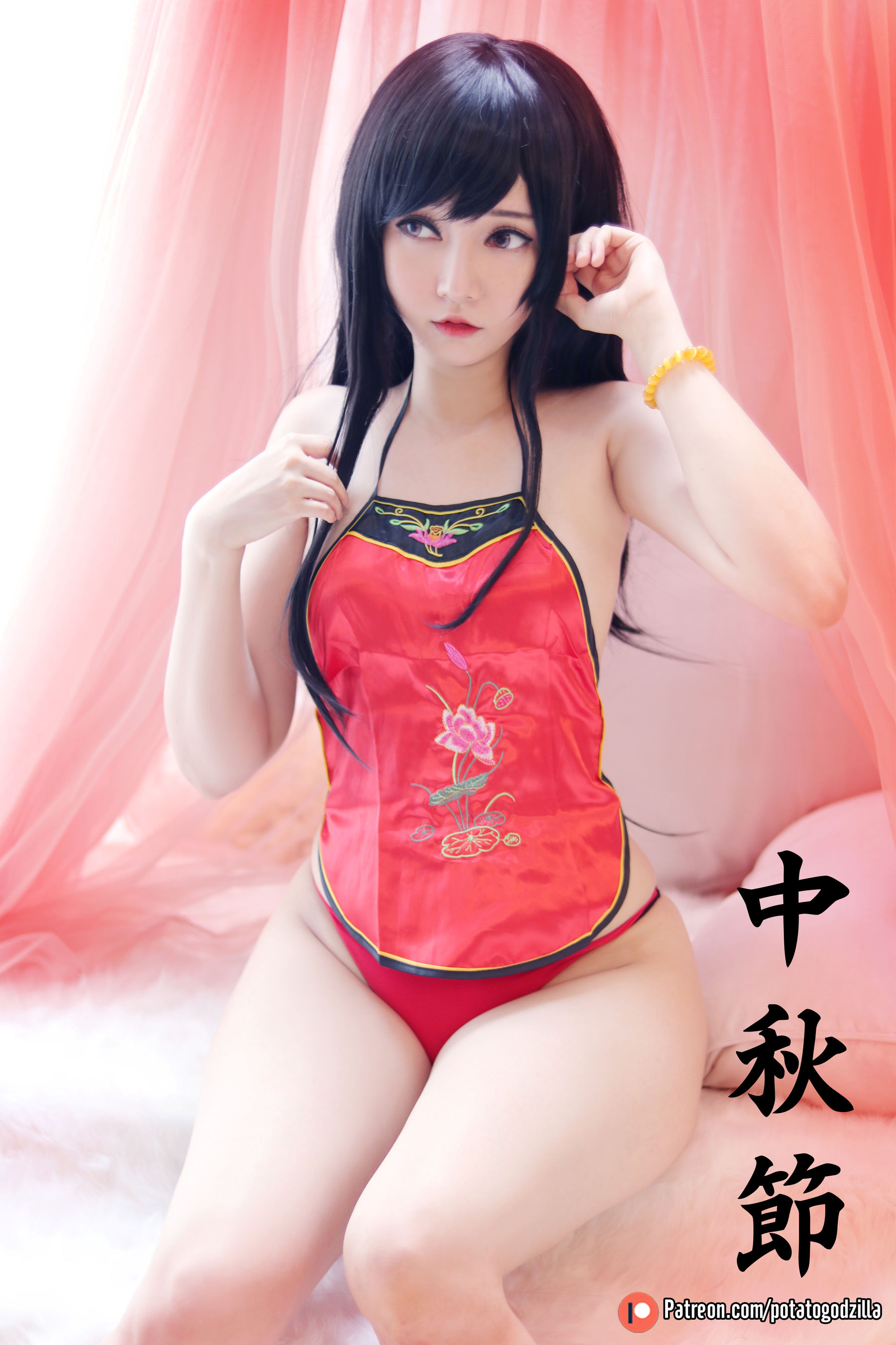 [COS福利] Coser小姐姐Potato Godzilla - Happy Mid Autumn 2019