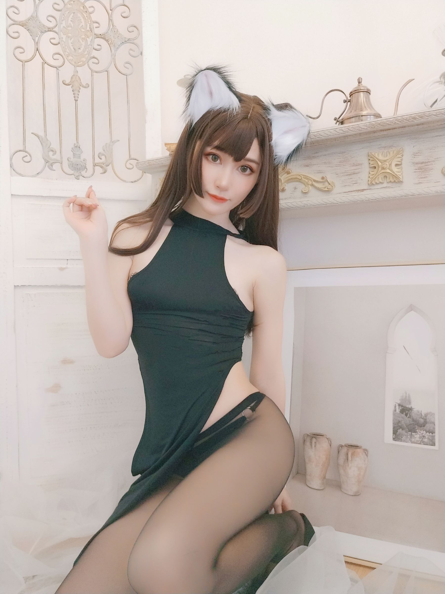 [网红COSER写真] 木之本果 - 黒猫の彼女