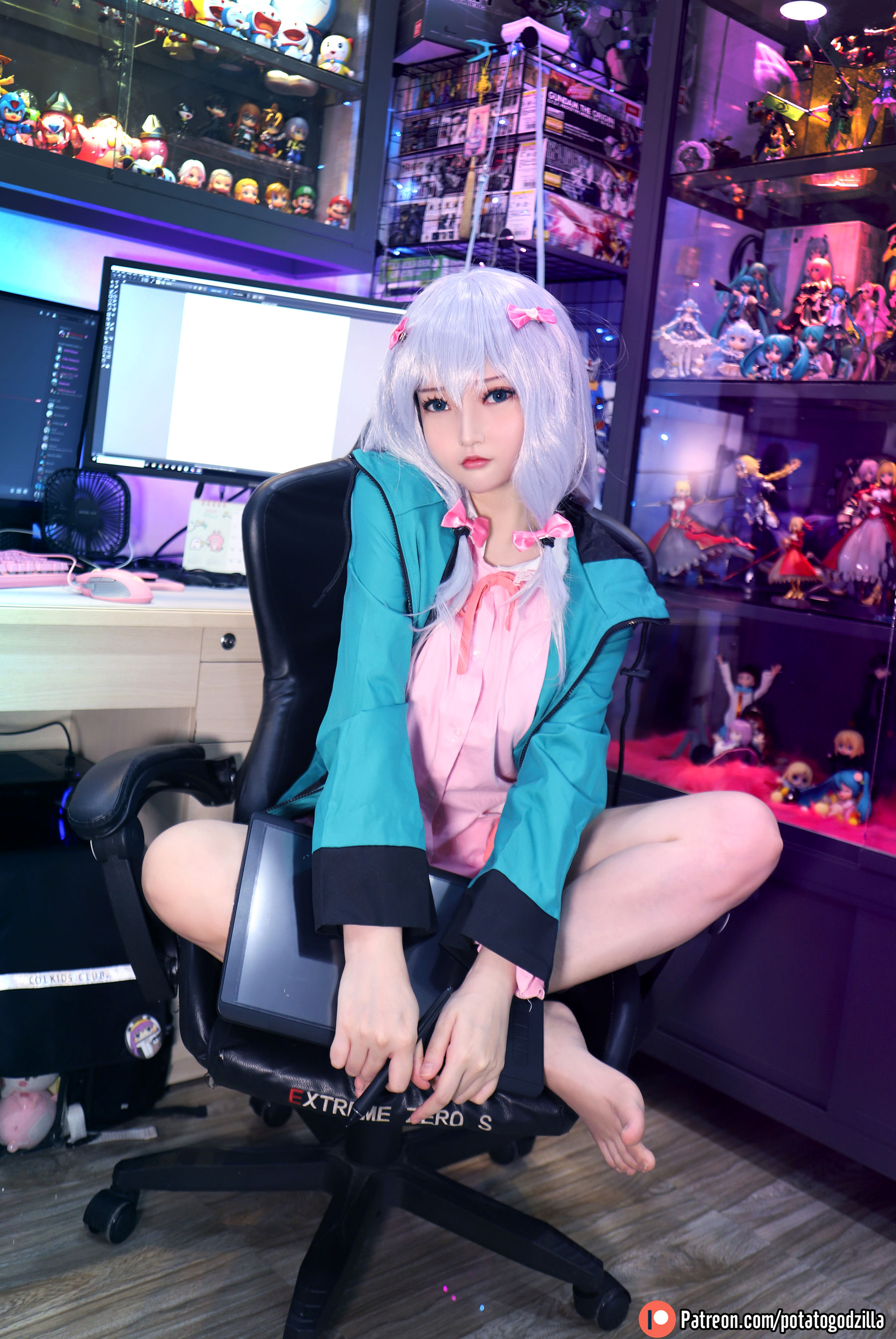 [网红COSER写真] Coser小姐姐Potato Godzilla - Sagiri
