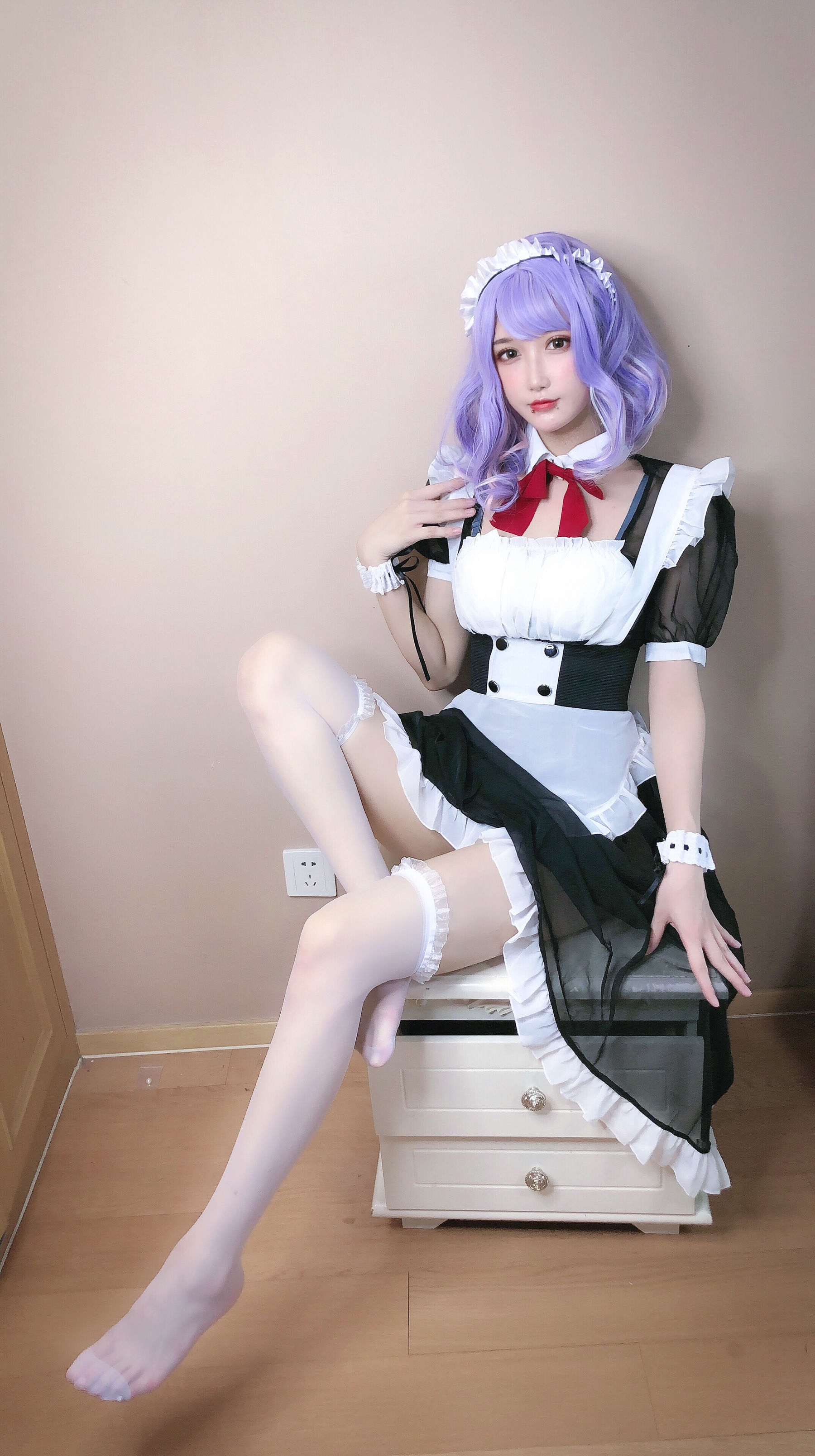 [网红COSER写真] 动漫博主阿包也是兔娘 - 女仆