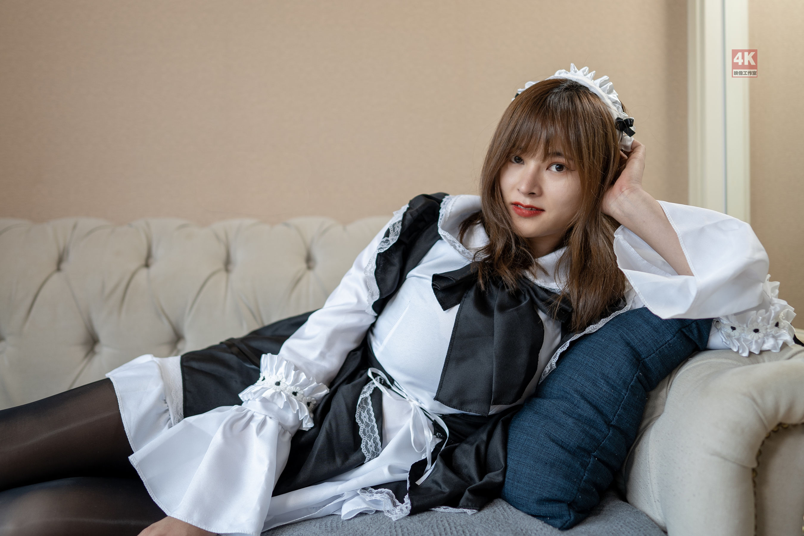 [丽柜Ligui] 网络丽人 Model 奈沐子 《女仆裙装》