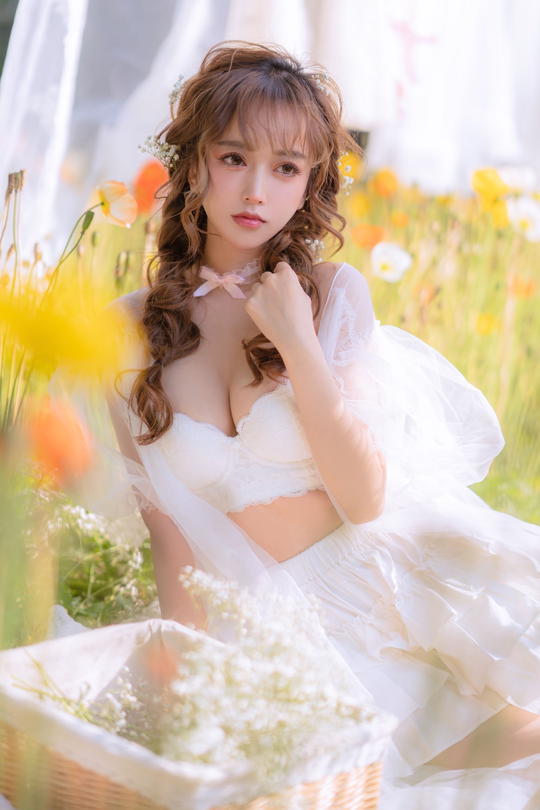 [网红COSER写真] 斗鱼米线线sama写真 - 夏日限定 晒衣服