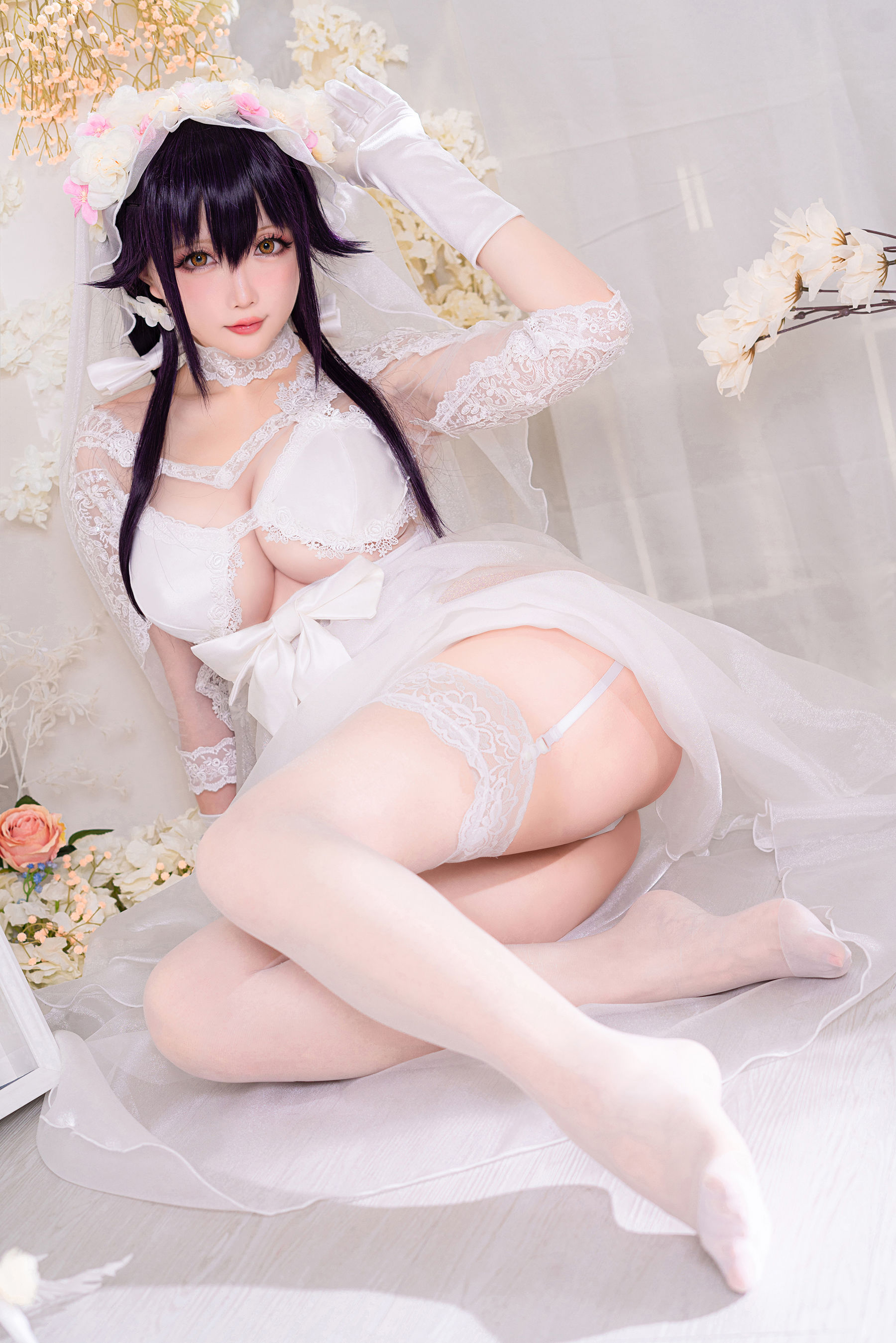 [网红COSER写真] Coser小姐姐星之迟迟 - 纯白と漆黑《吾妻》