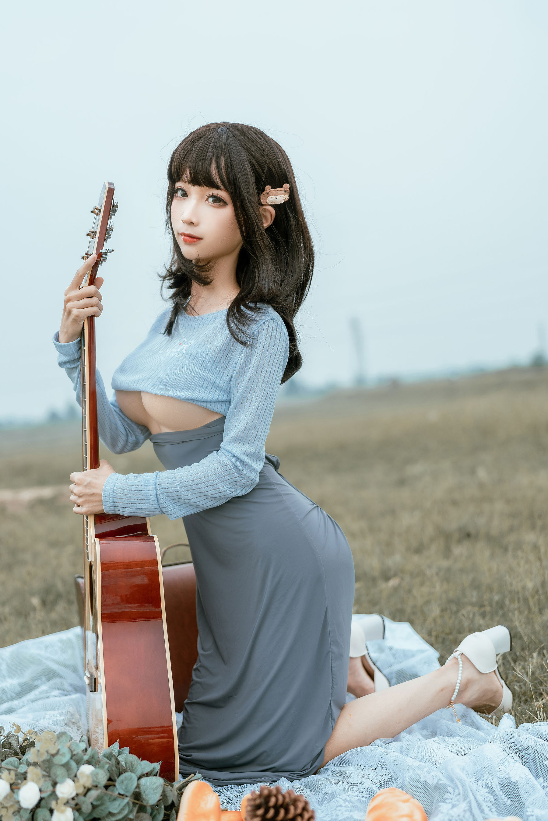 [网红COSER写真] 动漫博主蠢沫沫 - 吉他妹妹