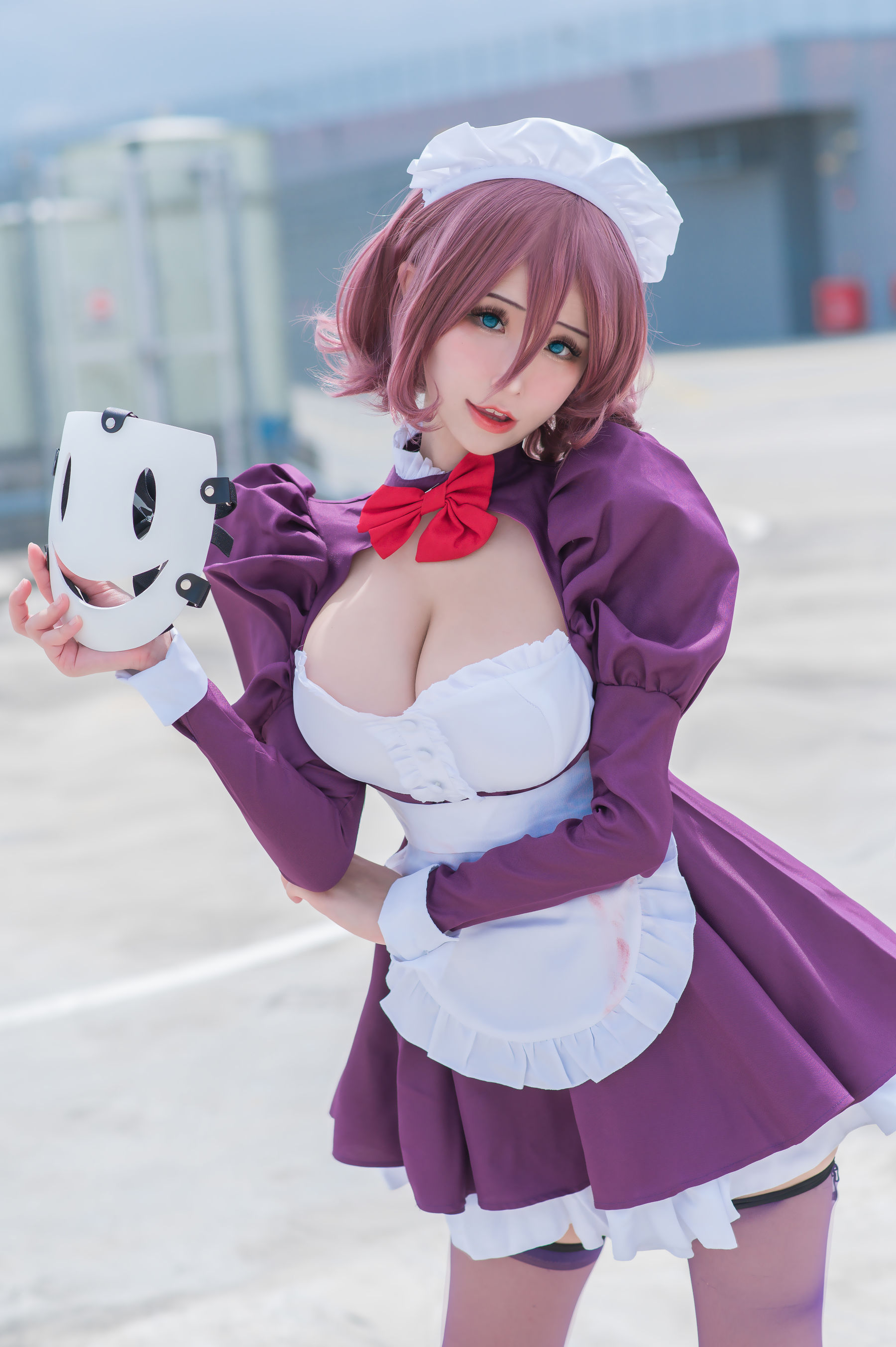 [网红COSER写真] 花リリ(Plant Lily) - Maid Mask