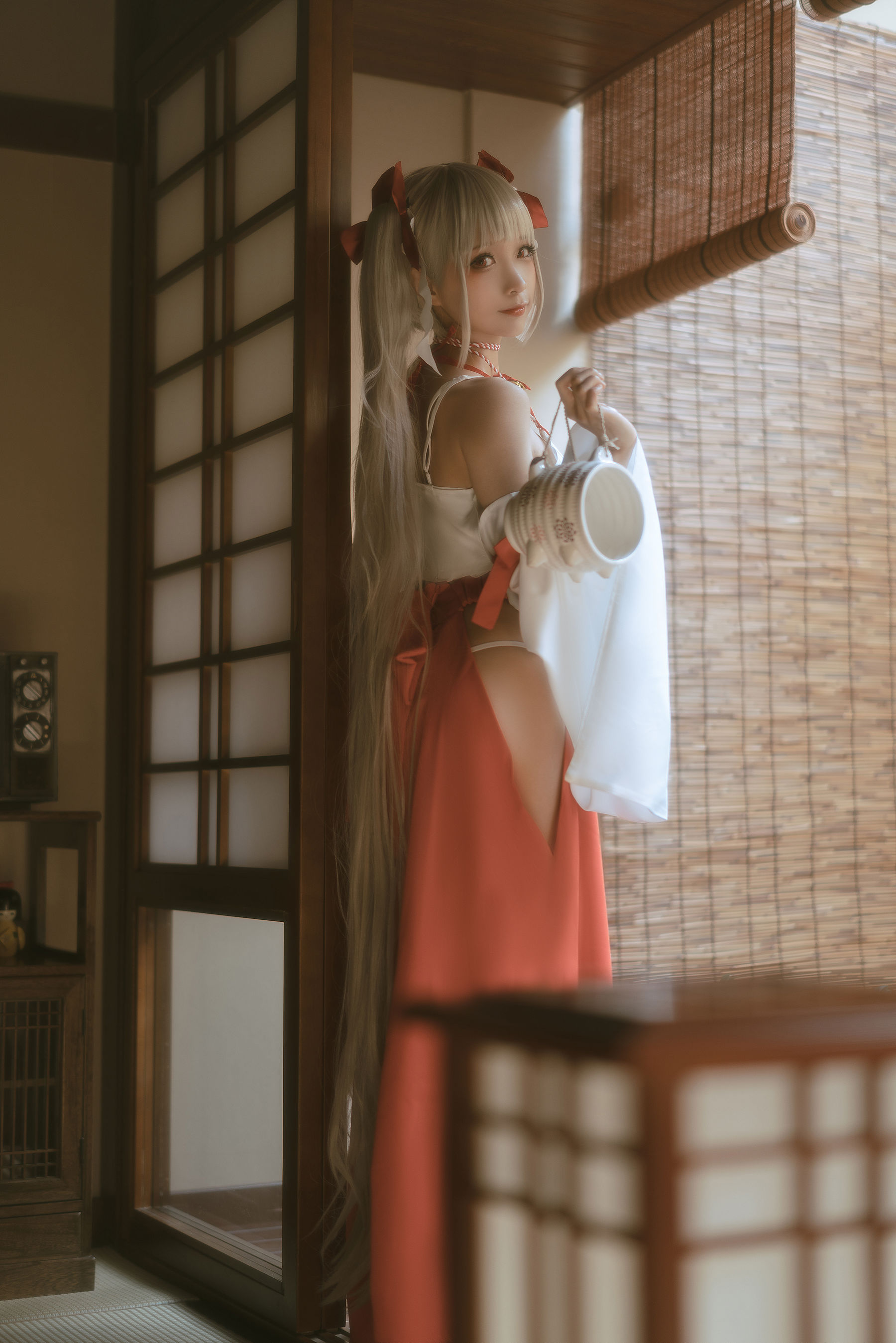 [福利COS] 动漫博主蠢沫沫 - 可畏巫女