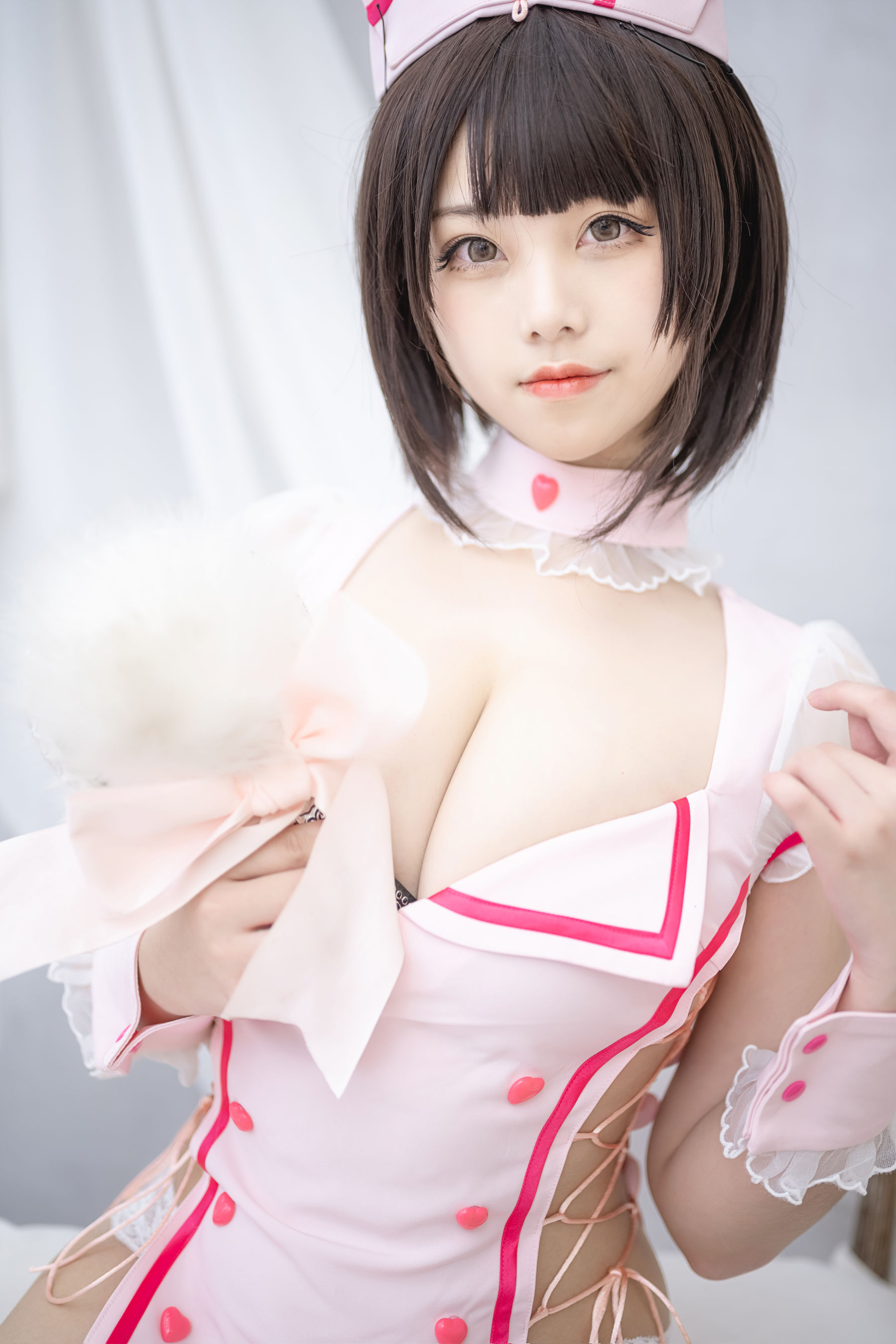 [福利COS] 萌系小姐姐蜜汁猫裘 - 小护士