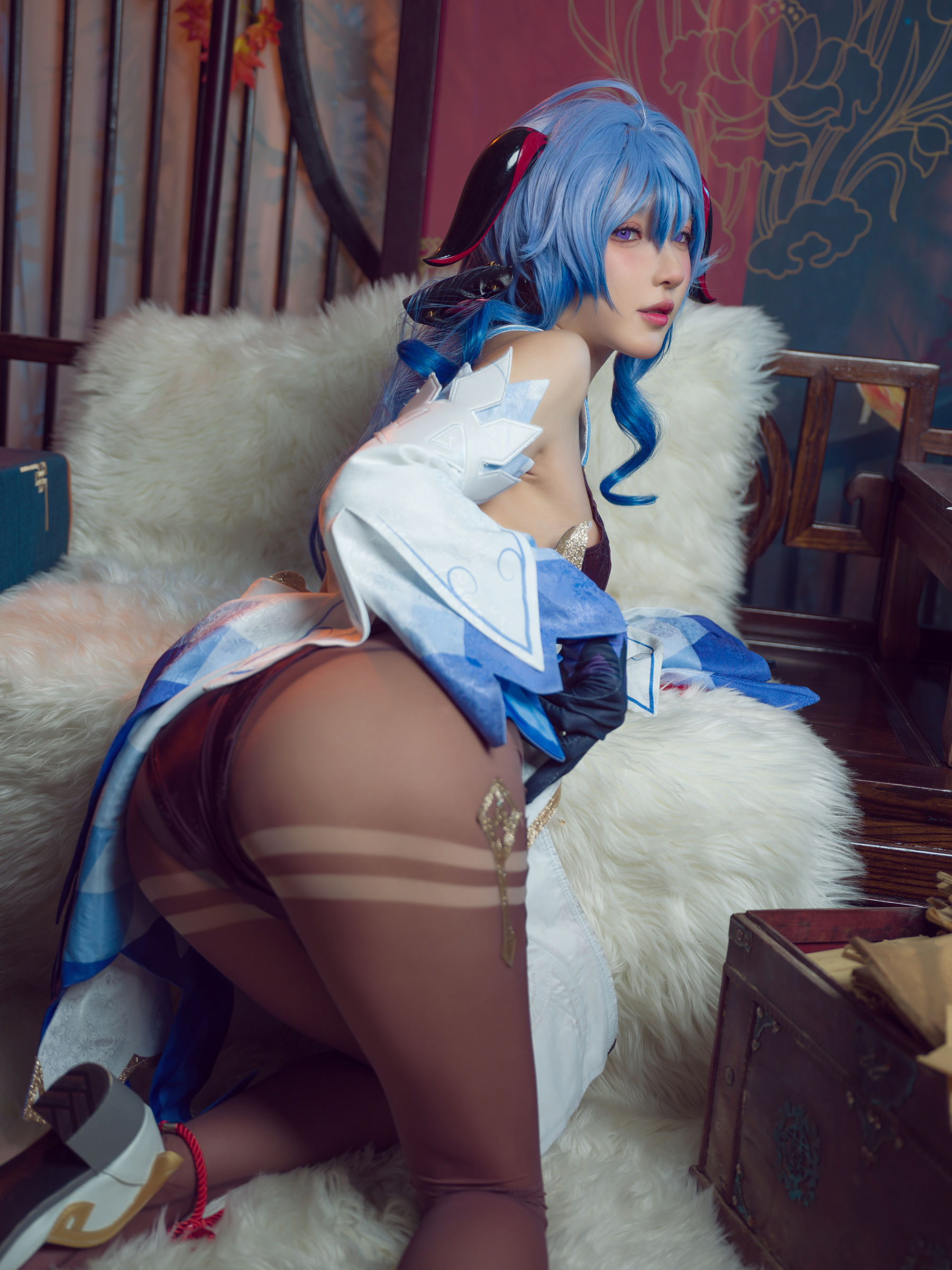[福利COS] 动漫博主阿包也是兔娘 - 舰长 原神甘雨