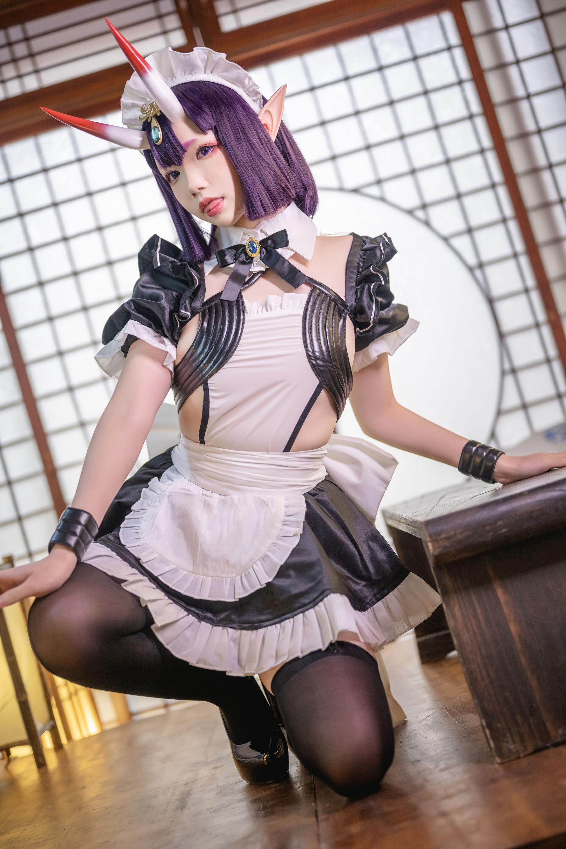 [网红COS] Cos小姐姐雪琪 - 酒吞童子女仆