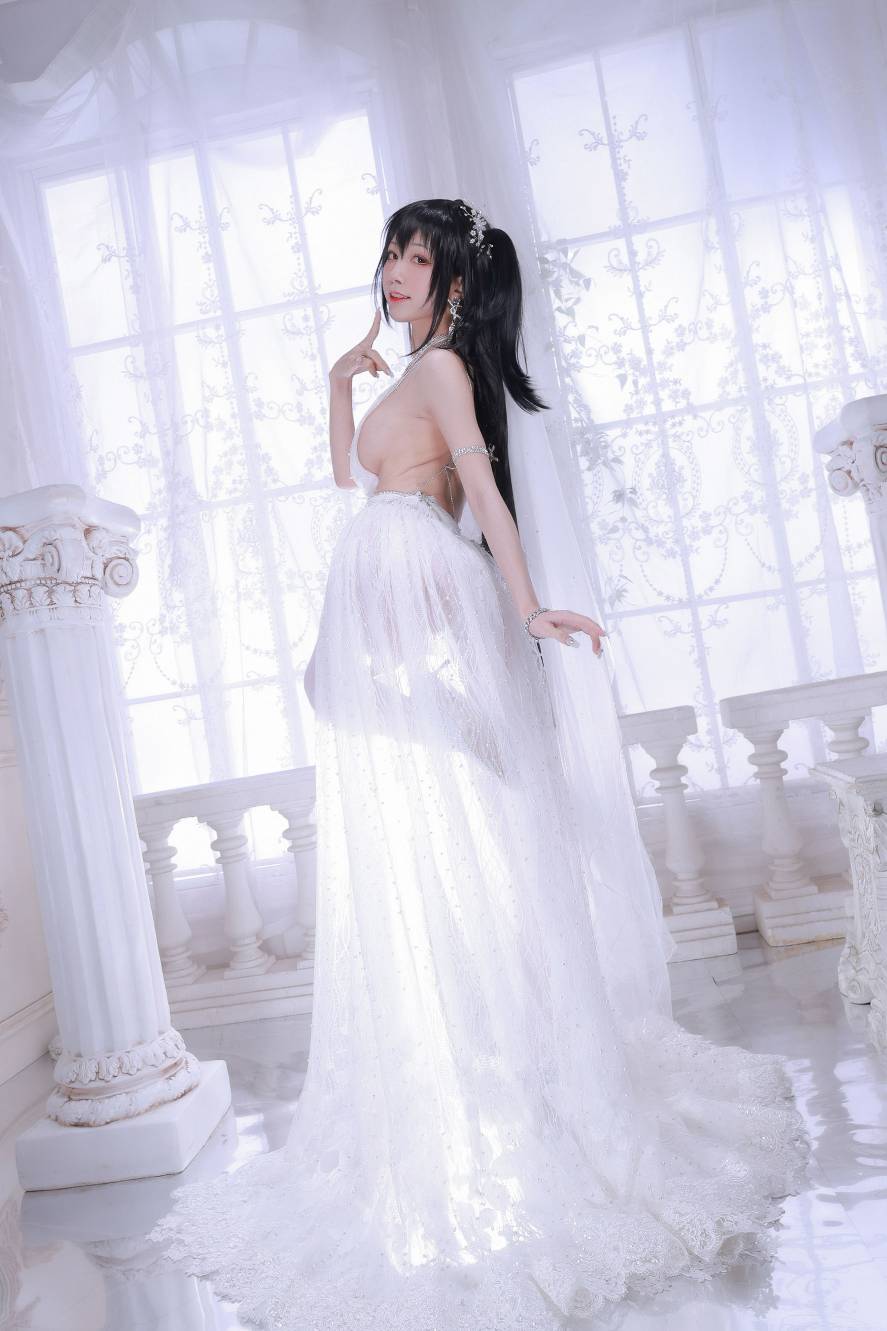 [网红COS] 动漫博主水淼aqua - 大凤婚纱