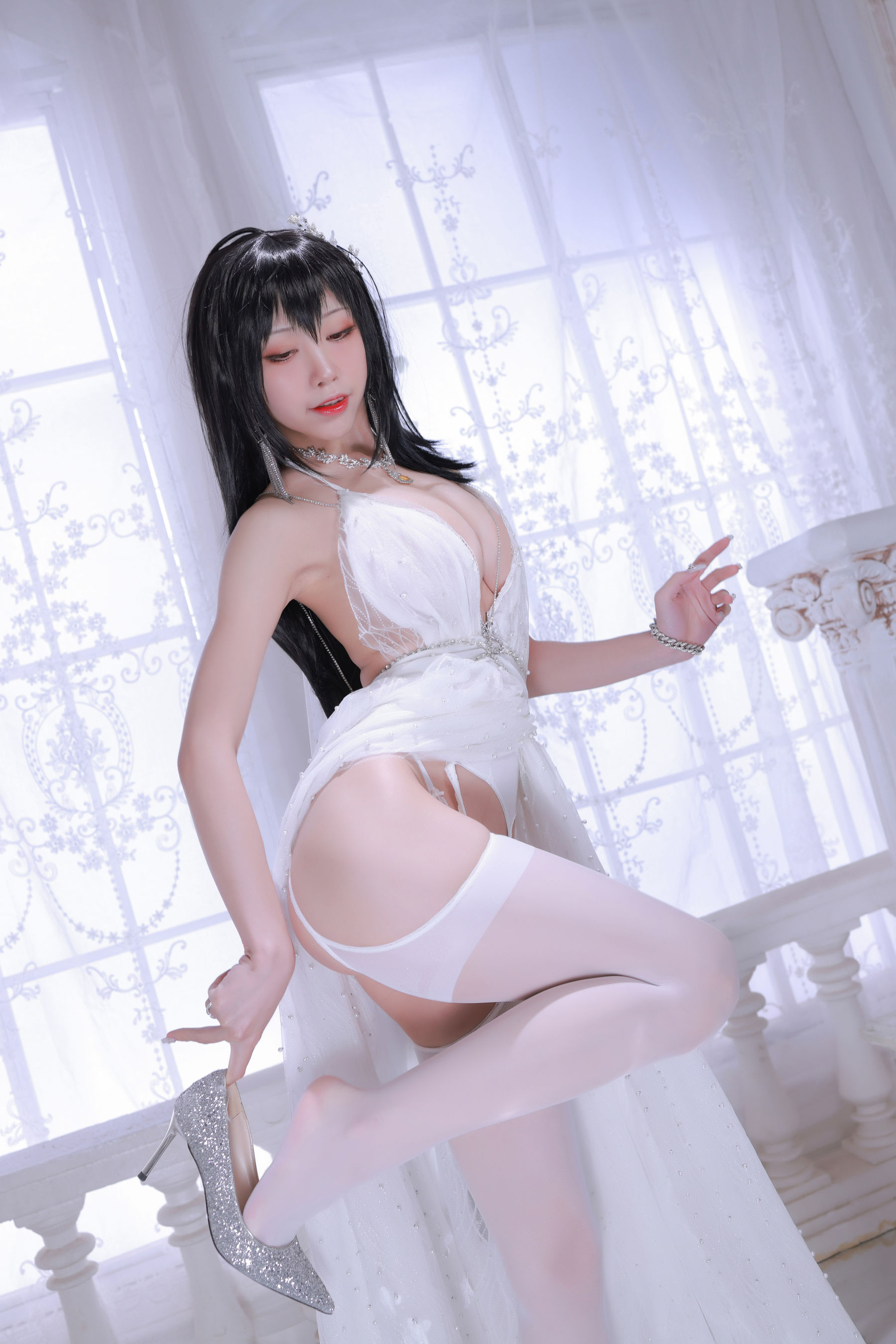 [网红COS] 动漫博主水淼aqua - 大凤婚纱