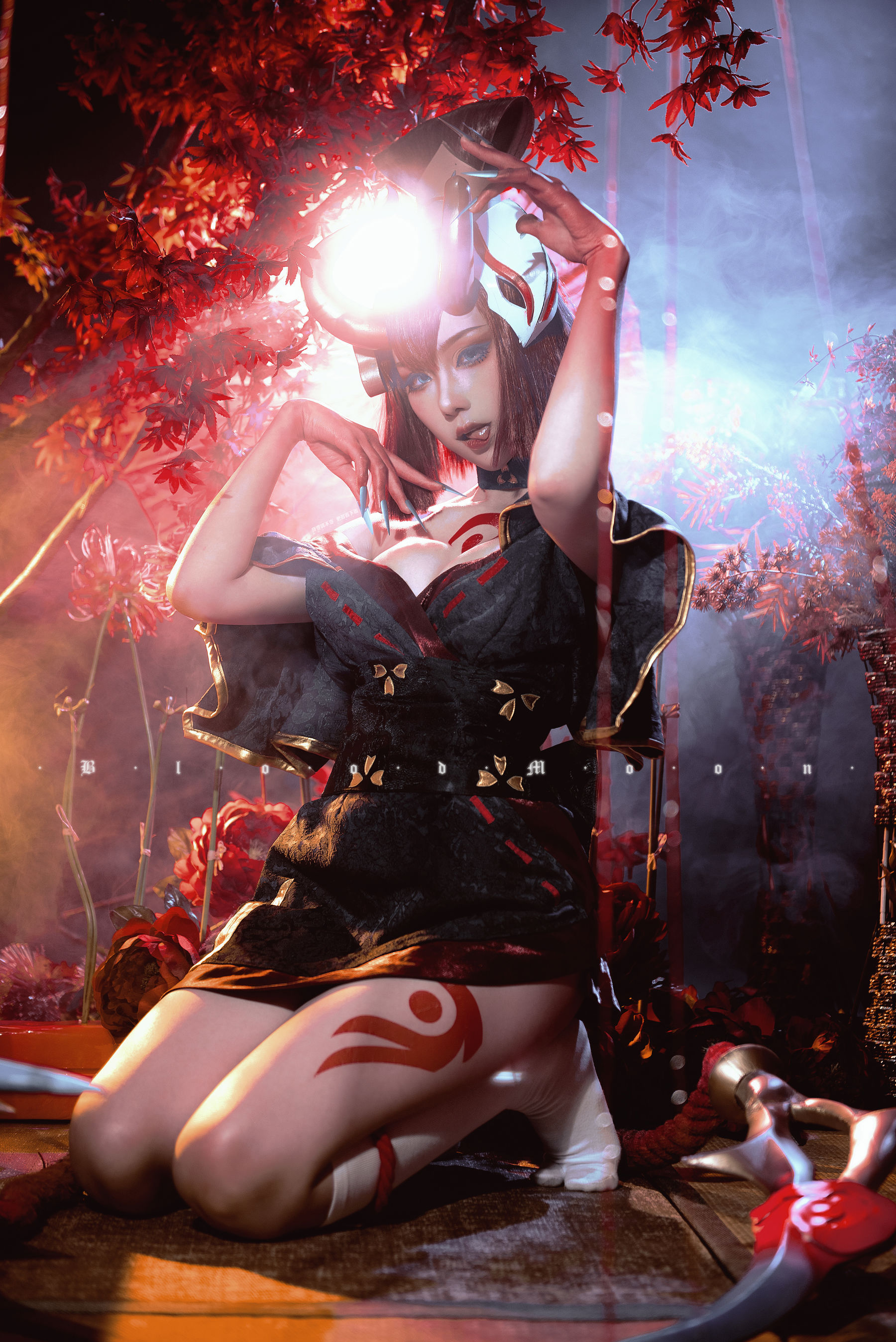 [网红COS] 瓦斯塔亚小龙虾 - 猩红之月伊芙琳