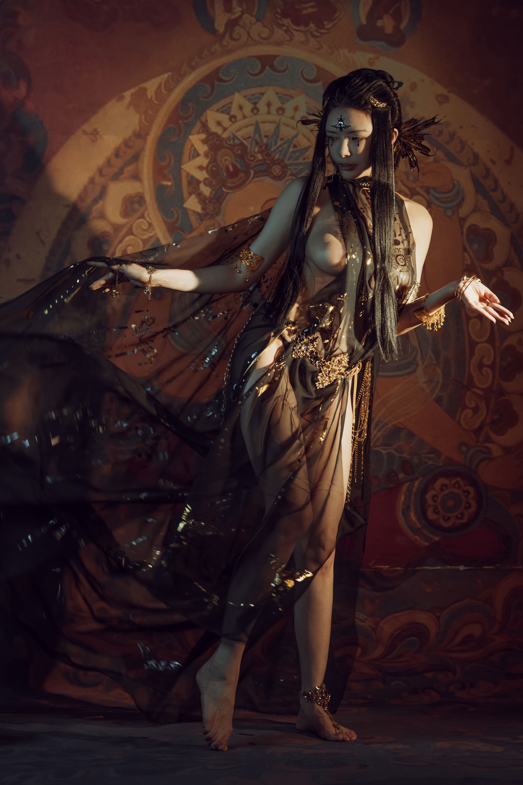 [网红COS] 秋和柯基(夏小秋秋秋) - 黑敦煌