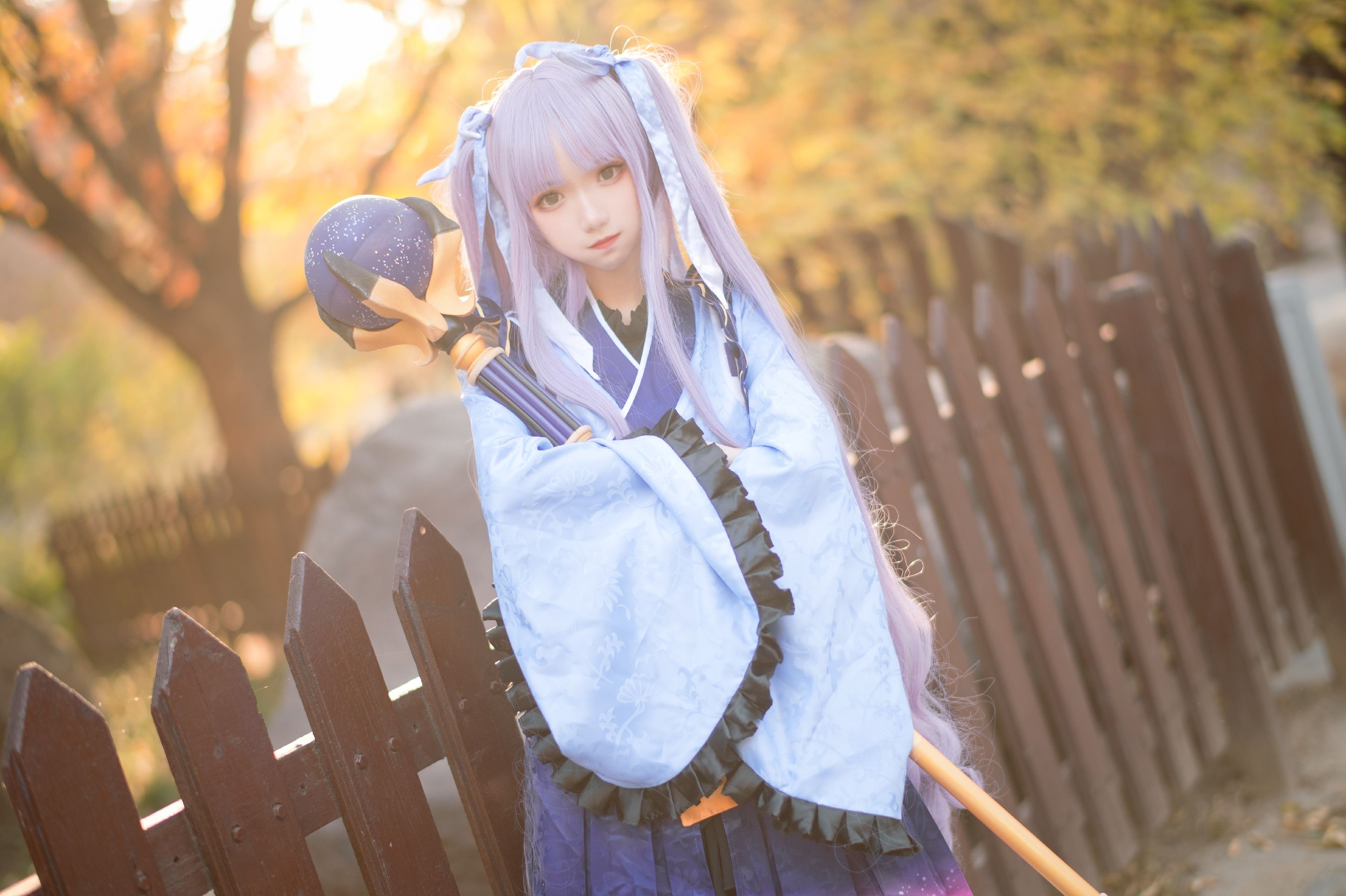 [网红COS] 花柒Hana - 镜华小仓唯