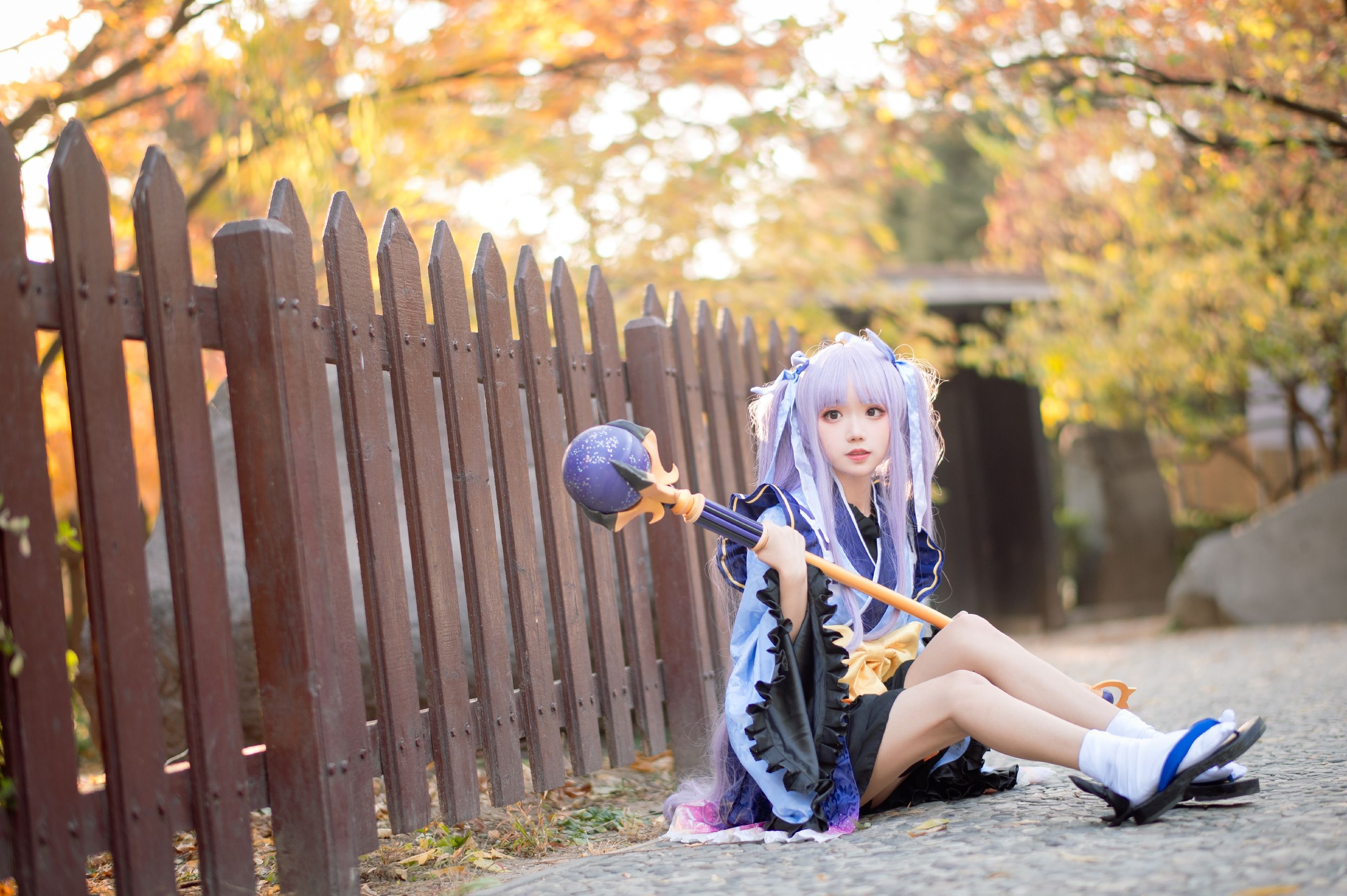 [网红COS] 花柒Hana - 镜华小仓唯