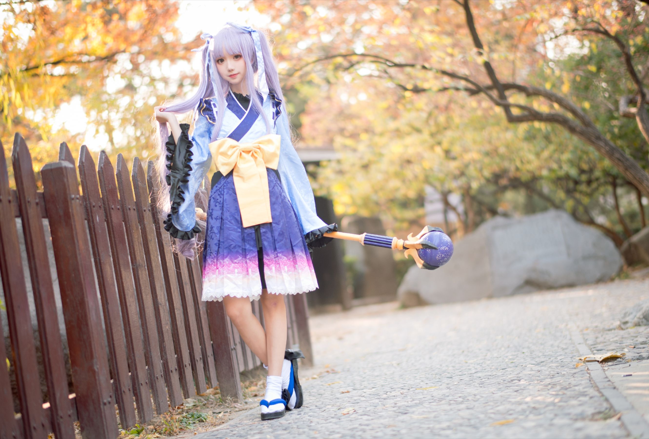 [网红COS] 花柒Hana - 镜华小仓唯