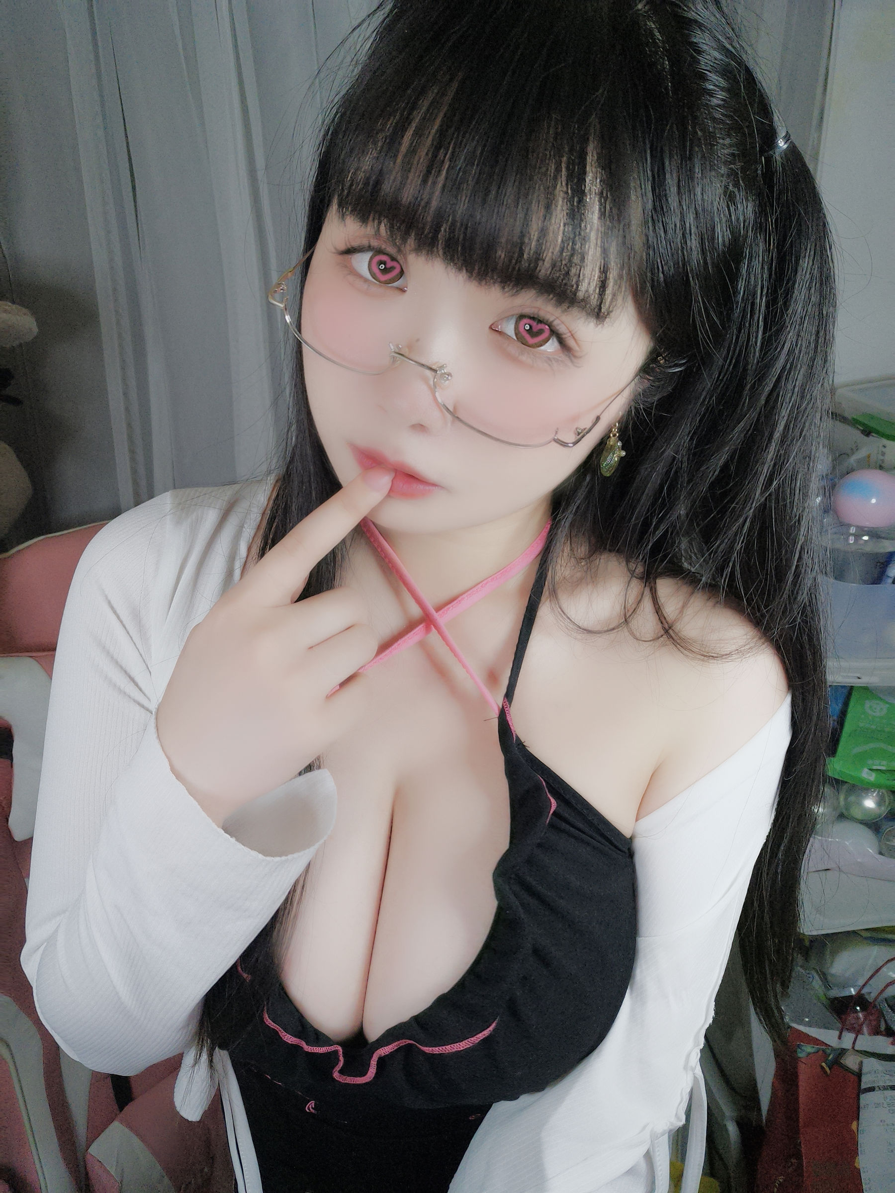 [网红COS] 贞子蜜桃 - 心心眼