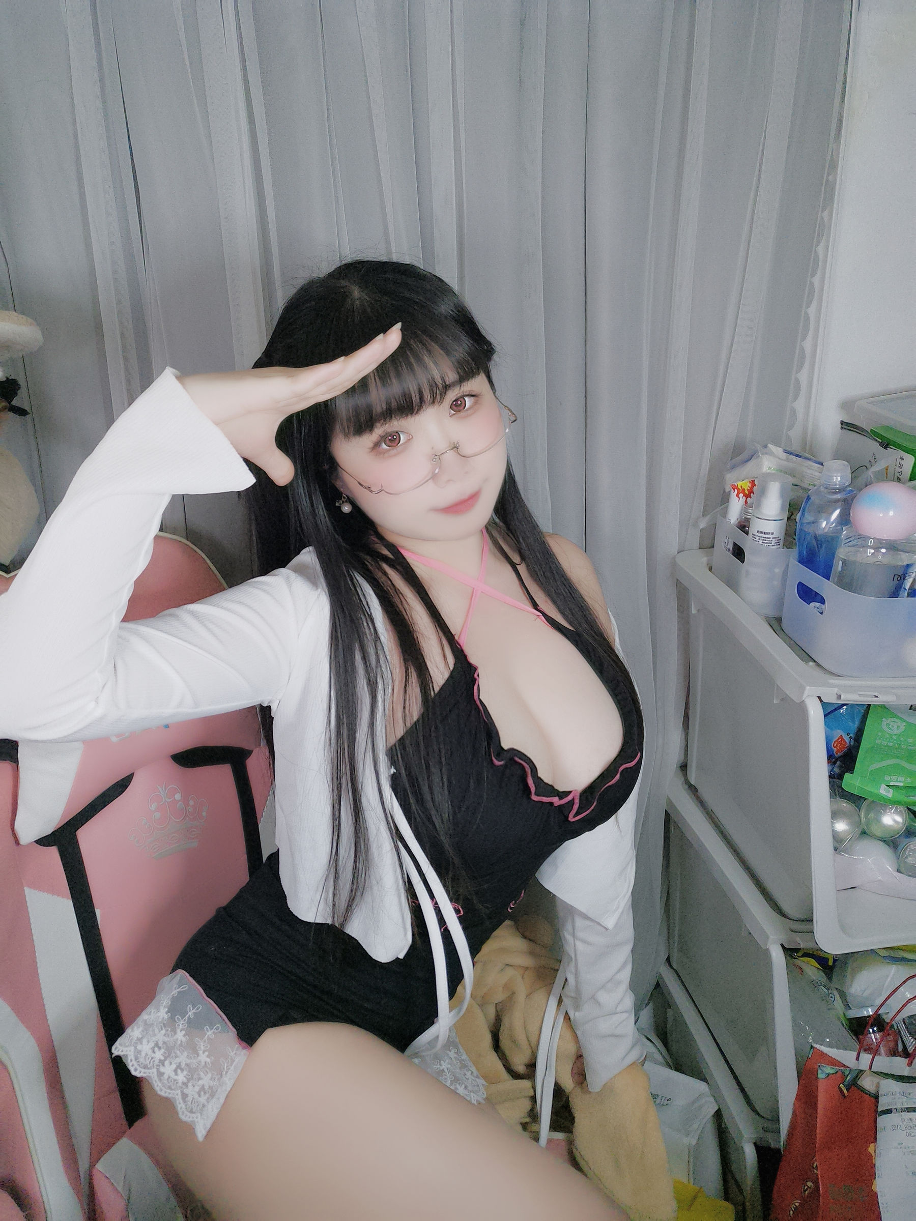[网红COS] 贞子蜜桃 - 心心眼