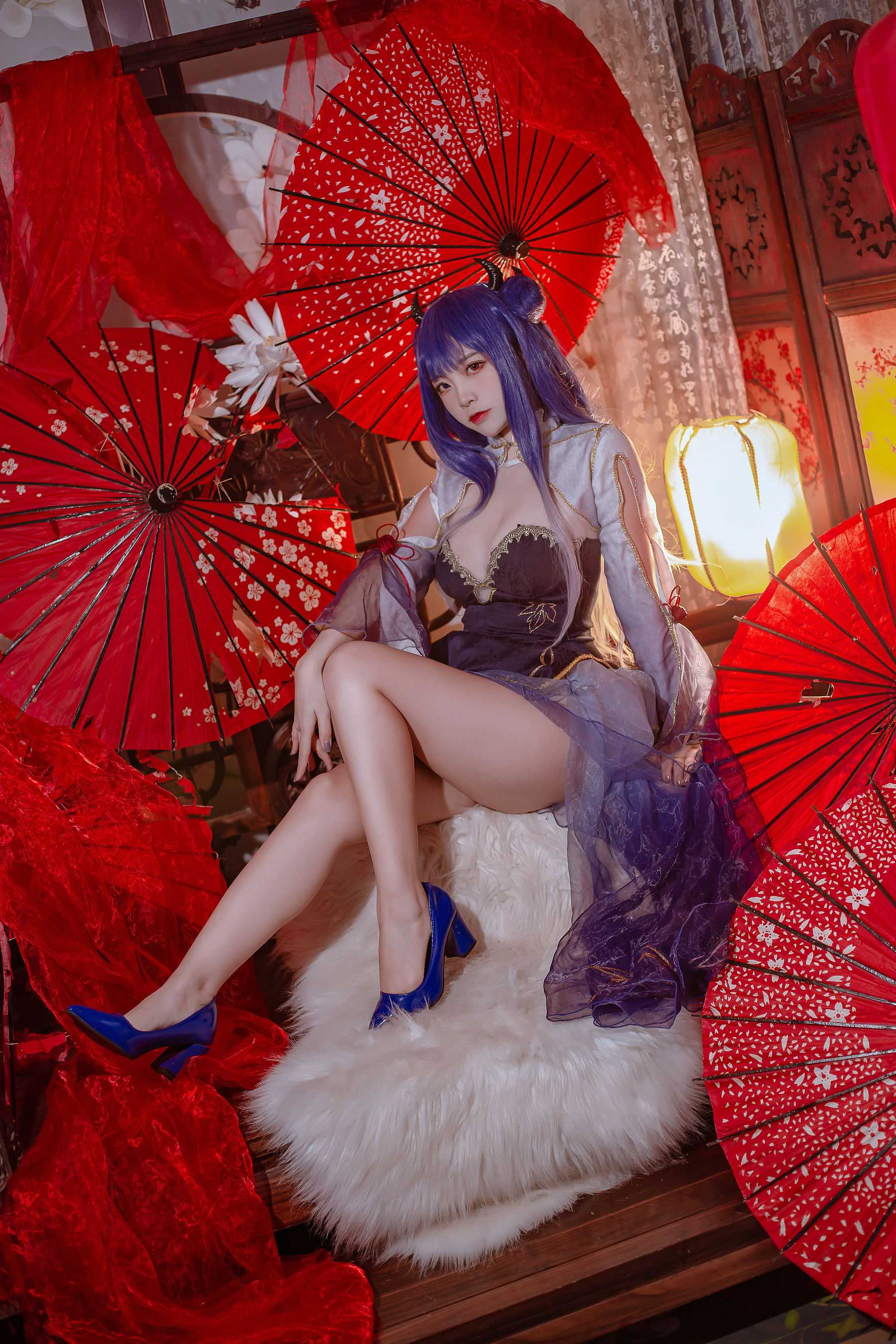 [福利COS] 人气Coser二佐Nisa - 碧蓝 伊吹旗袍