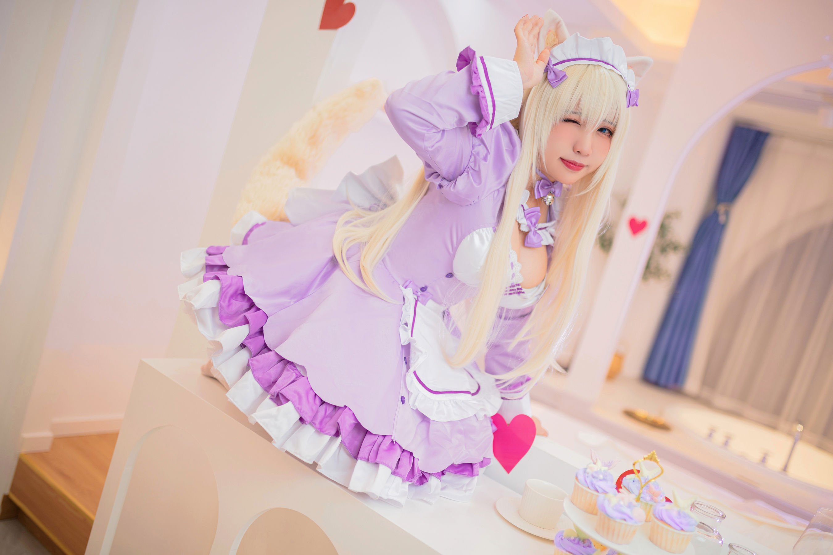  [福利COS] 动漫博主貓田聖奈奈(桃之啾啾) - 椰子