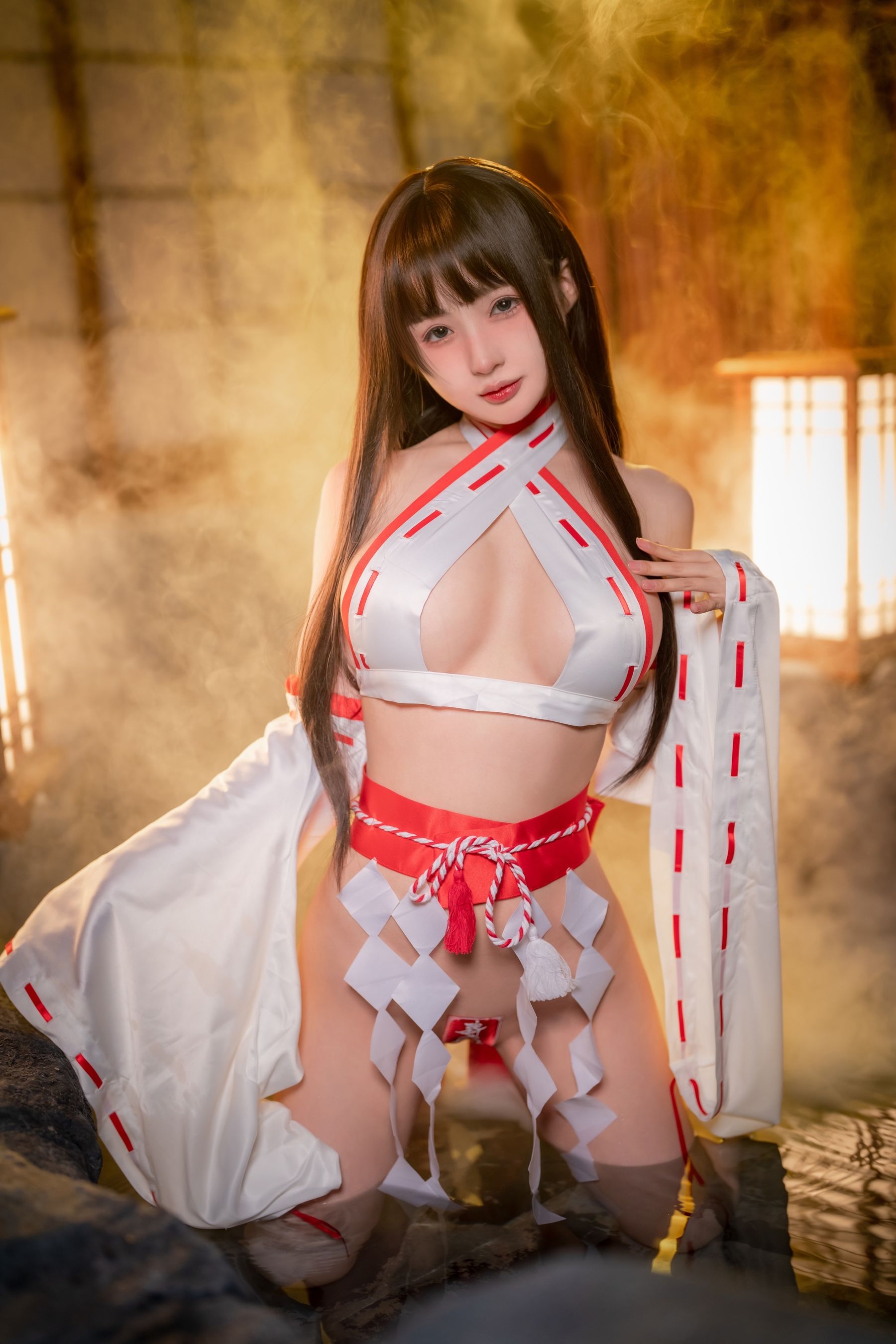 [福利COS] 桜井宁宁 - 纯洁巫女