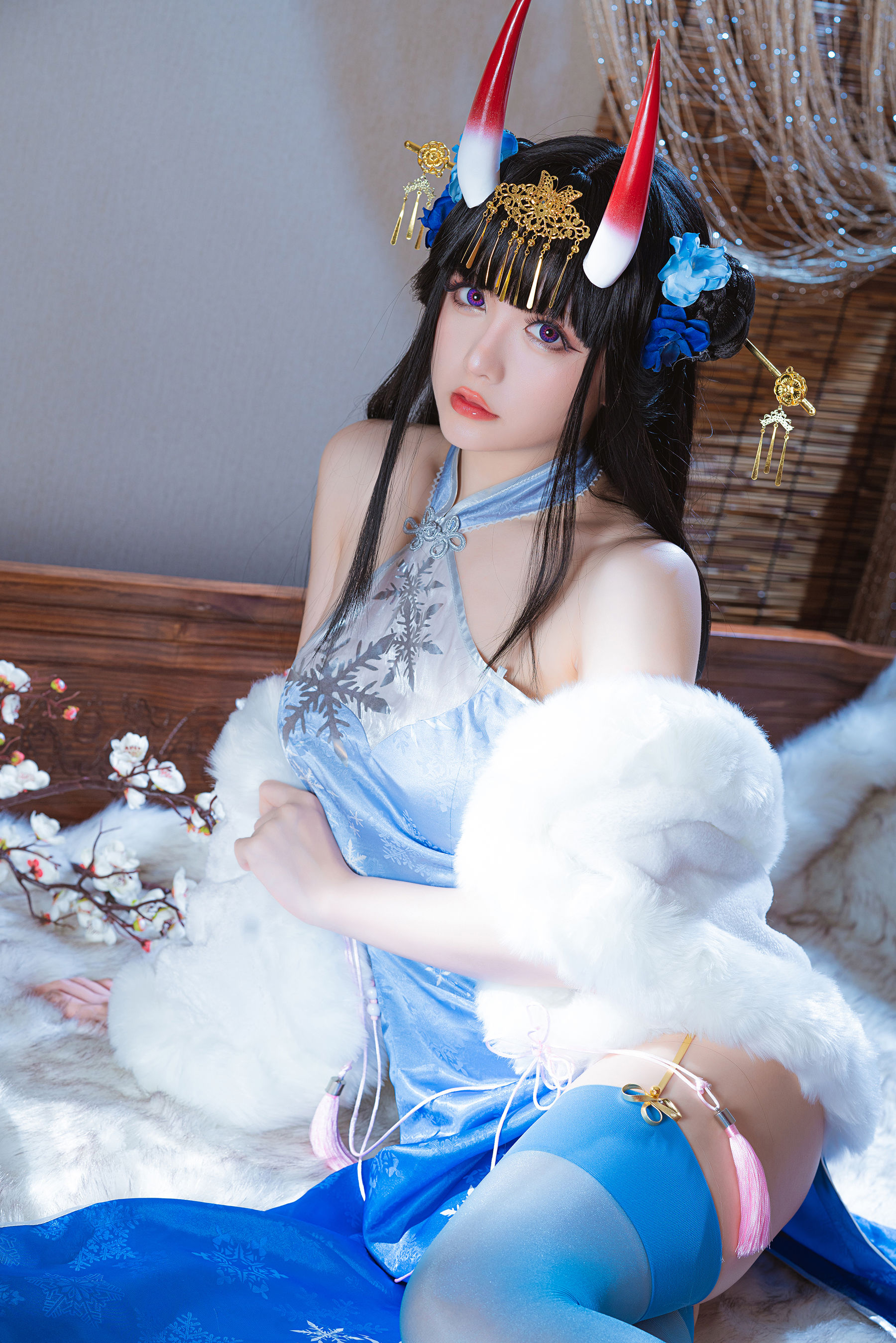 [福利COS] Coser小姐姐星之迟迟 - 能代 冬雪沁春