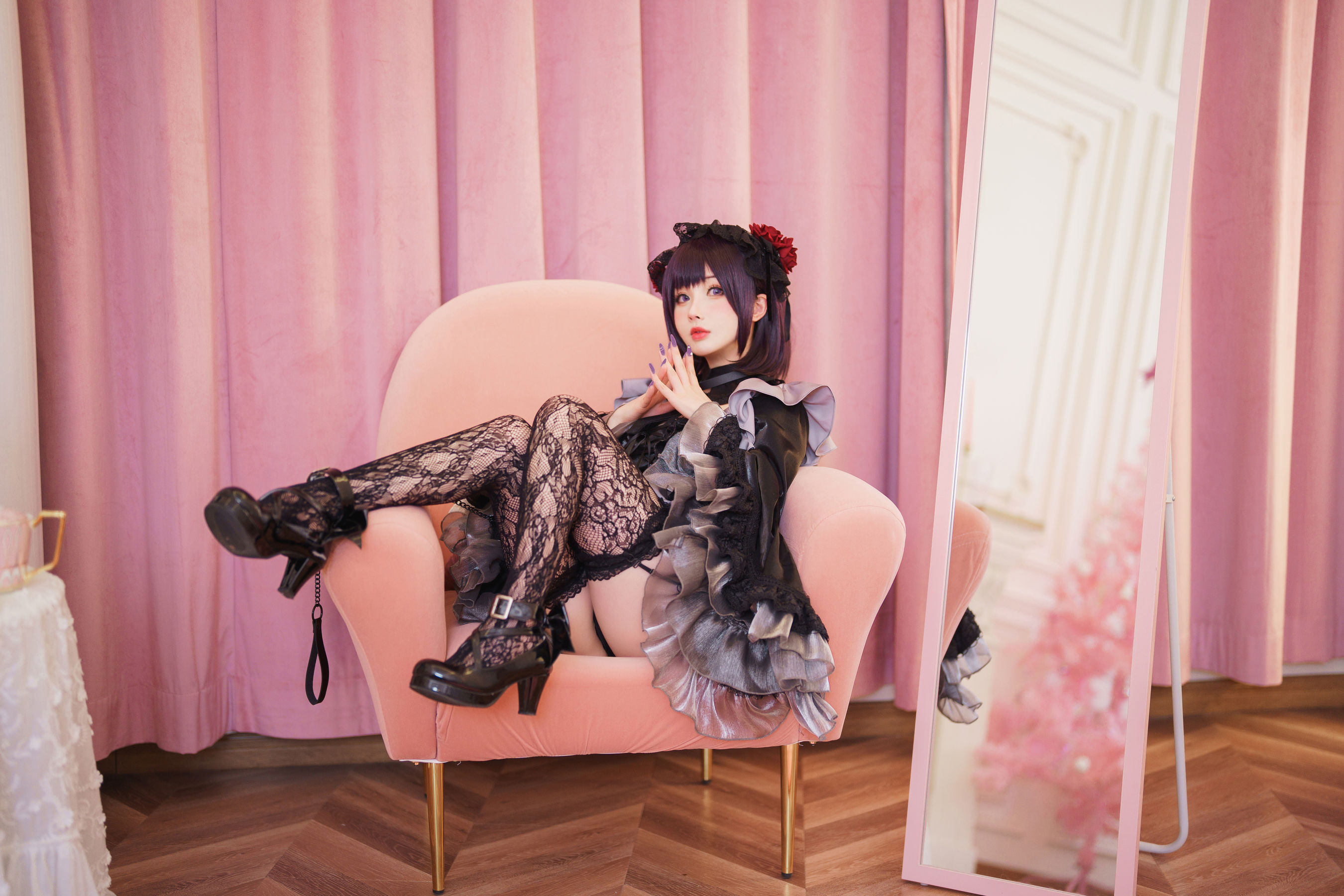  [福利COS] COS福利rioko凉凉子(肉扣热热子) - 黑江雫 耻辱俱乐部 小雫