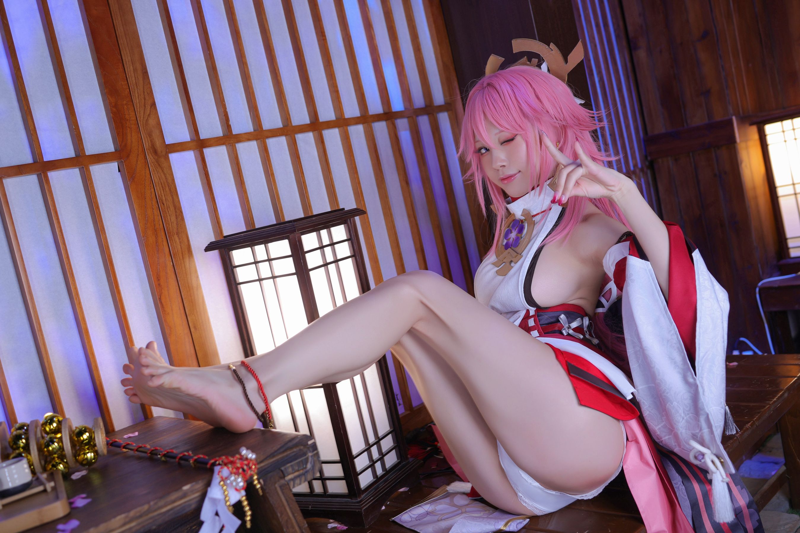 [福利COS] 动漫博主水淼aqua - 八重神子