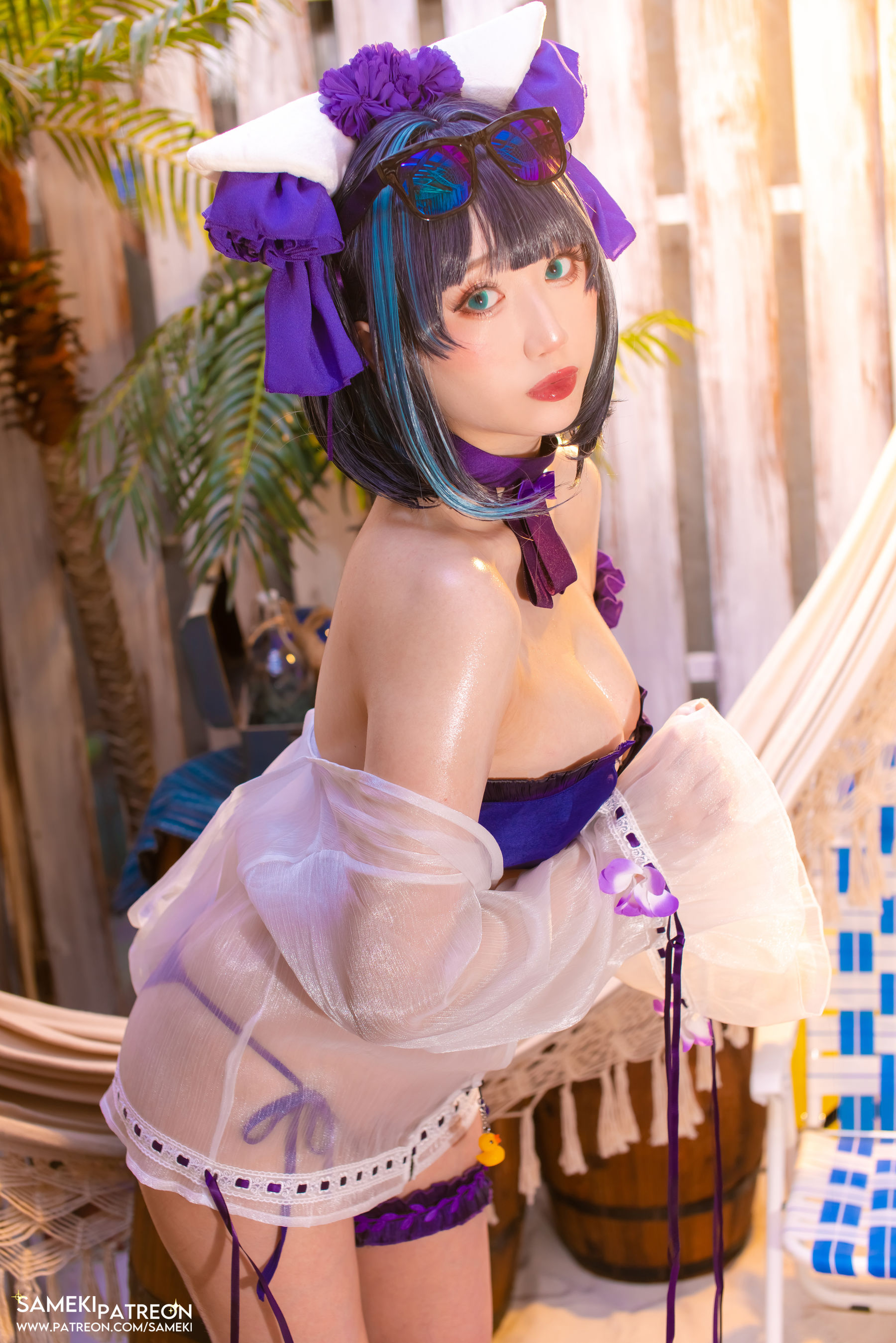 [福利COS] Sameki - 柴郡 泳装